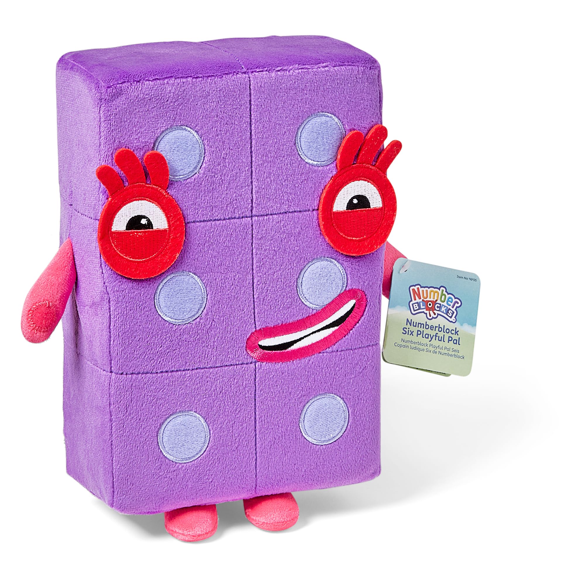 Learning Resources Numberblock Six Playful Pal Plush - Educational Toy for Toddlers & Kids