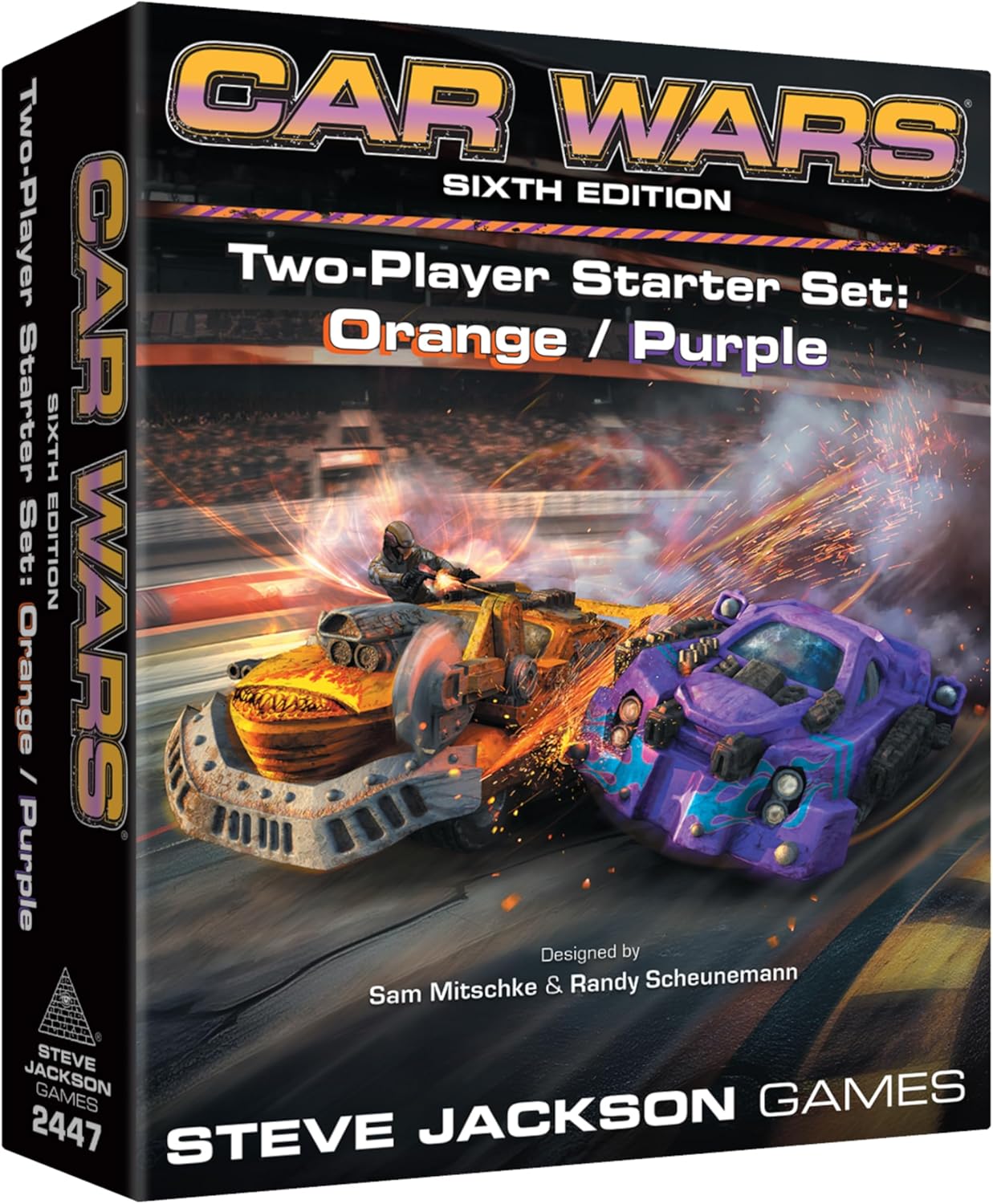 Steve Jackson Games Car Wars 2-Player Starter Set Orange/Purple 6th Edition