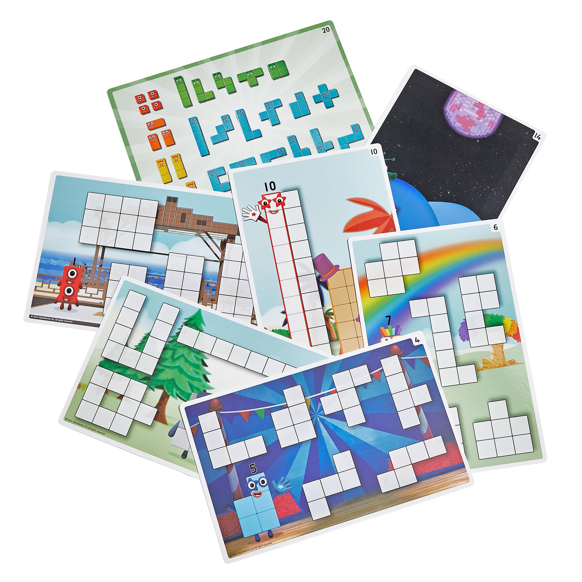 Learning Resources Numberblocks Wooden Building Blocks Activity Set - Educational Building Toy for Ages 4-8 7