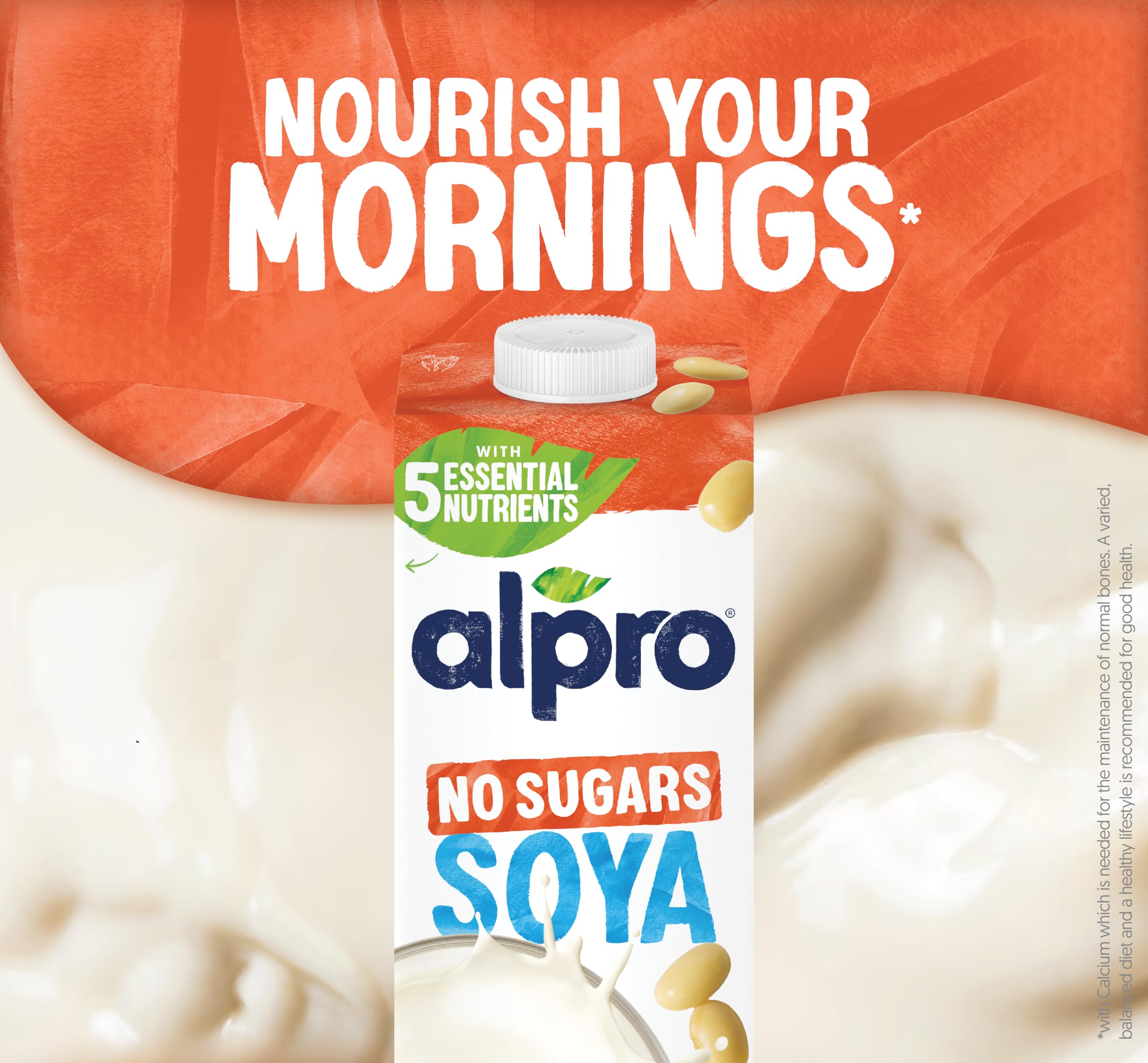 Alpro Soya No Sugars Plant-Based Drink, Vegan & Dairy Free, 1L 6