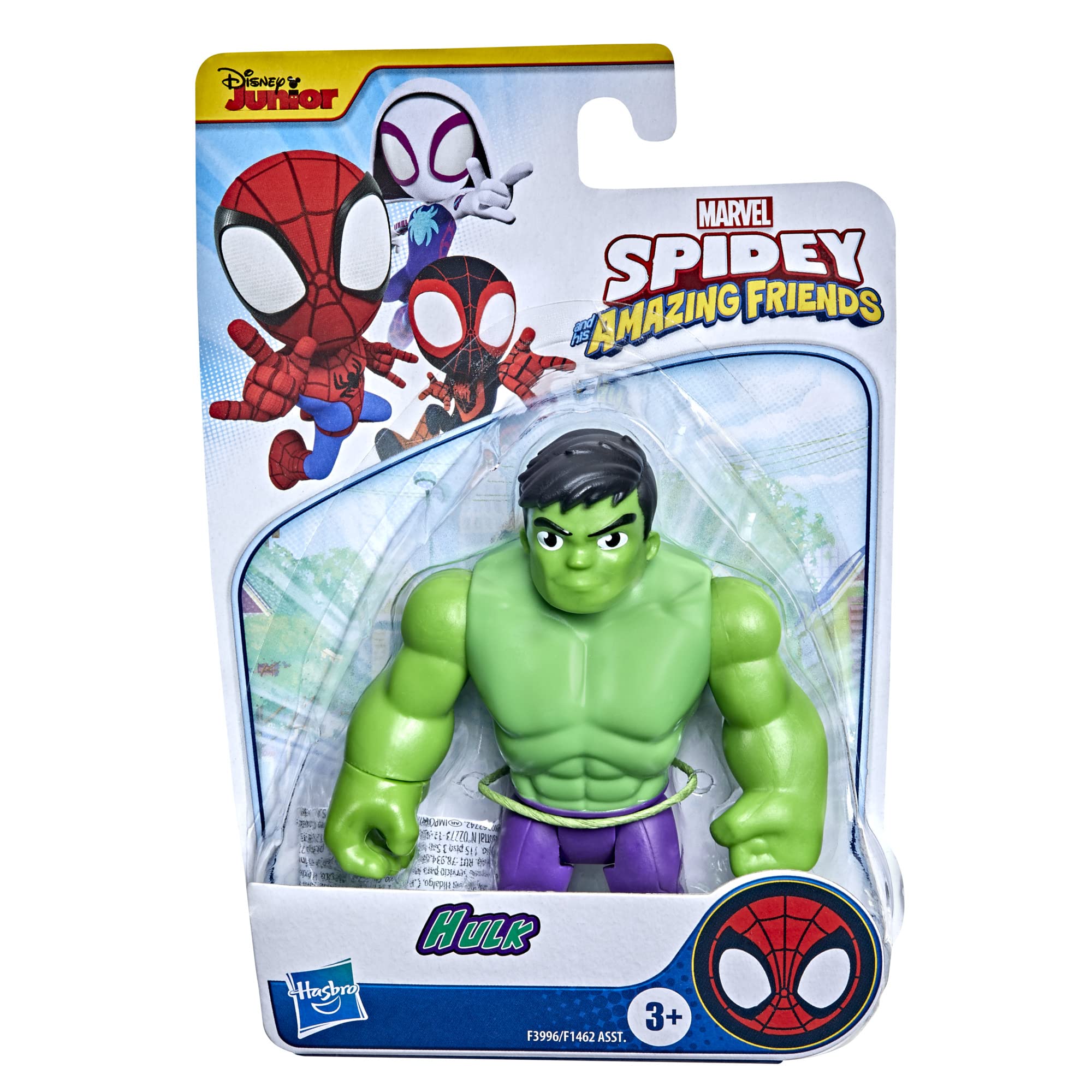 Hasbro Marvel Spidey and His Amazing Friends Hulk Action Figure - 10 cm Poseable Superhero Toy for Kids 5