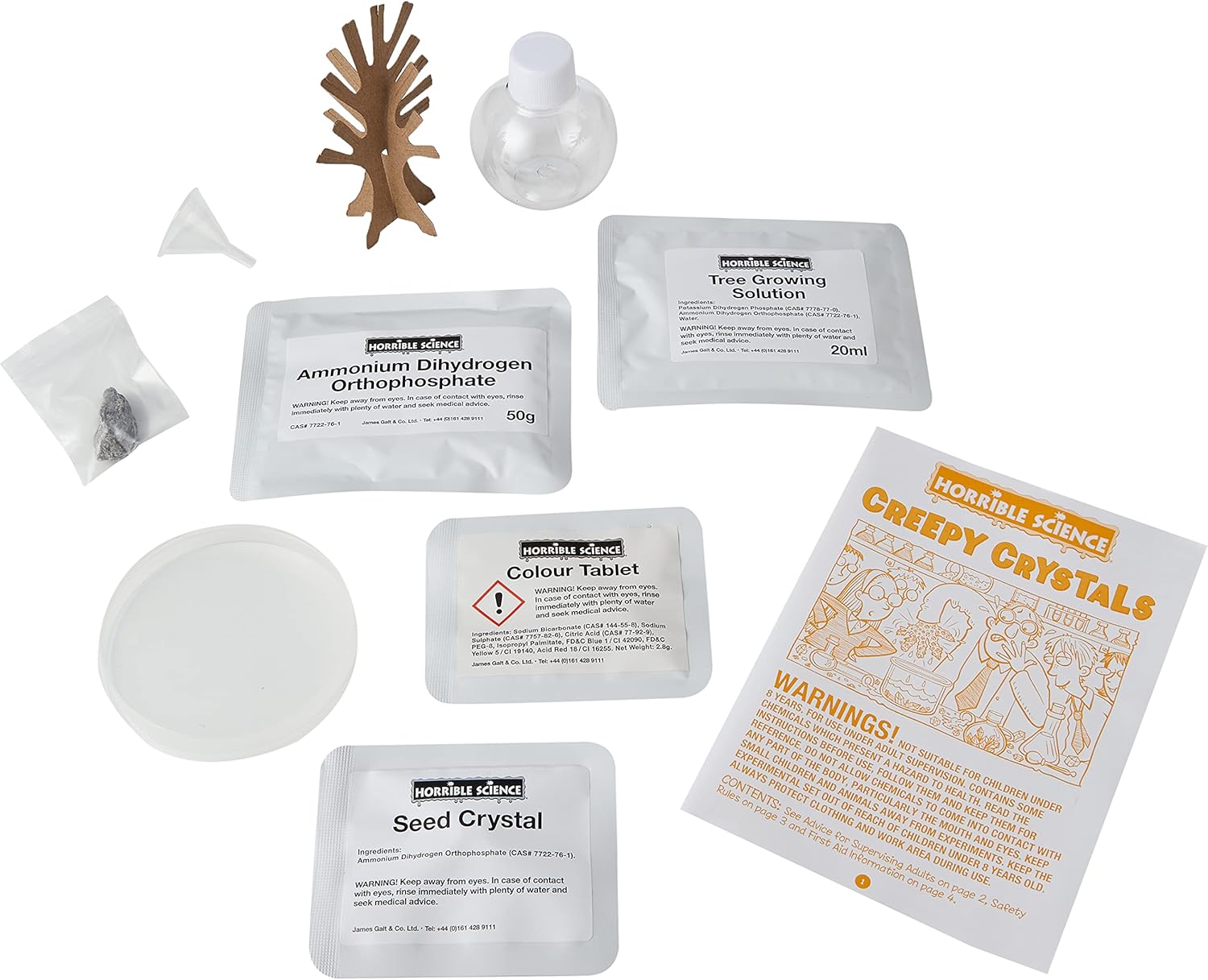 Horrible Science - Creepy Crystals Science Kit for Kids, Ages 8+ 3