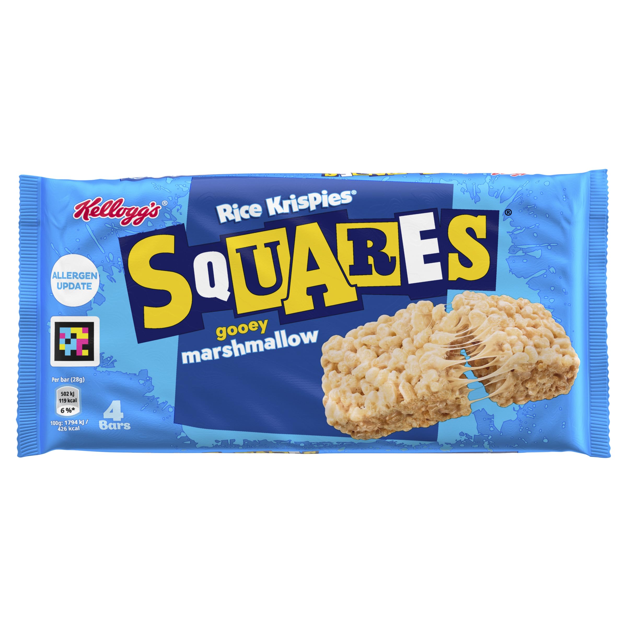 Rice Krispies Squares Marshmallow Cereal Bars - 4 x 28g