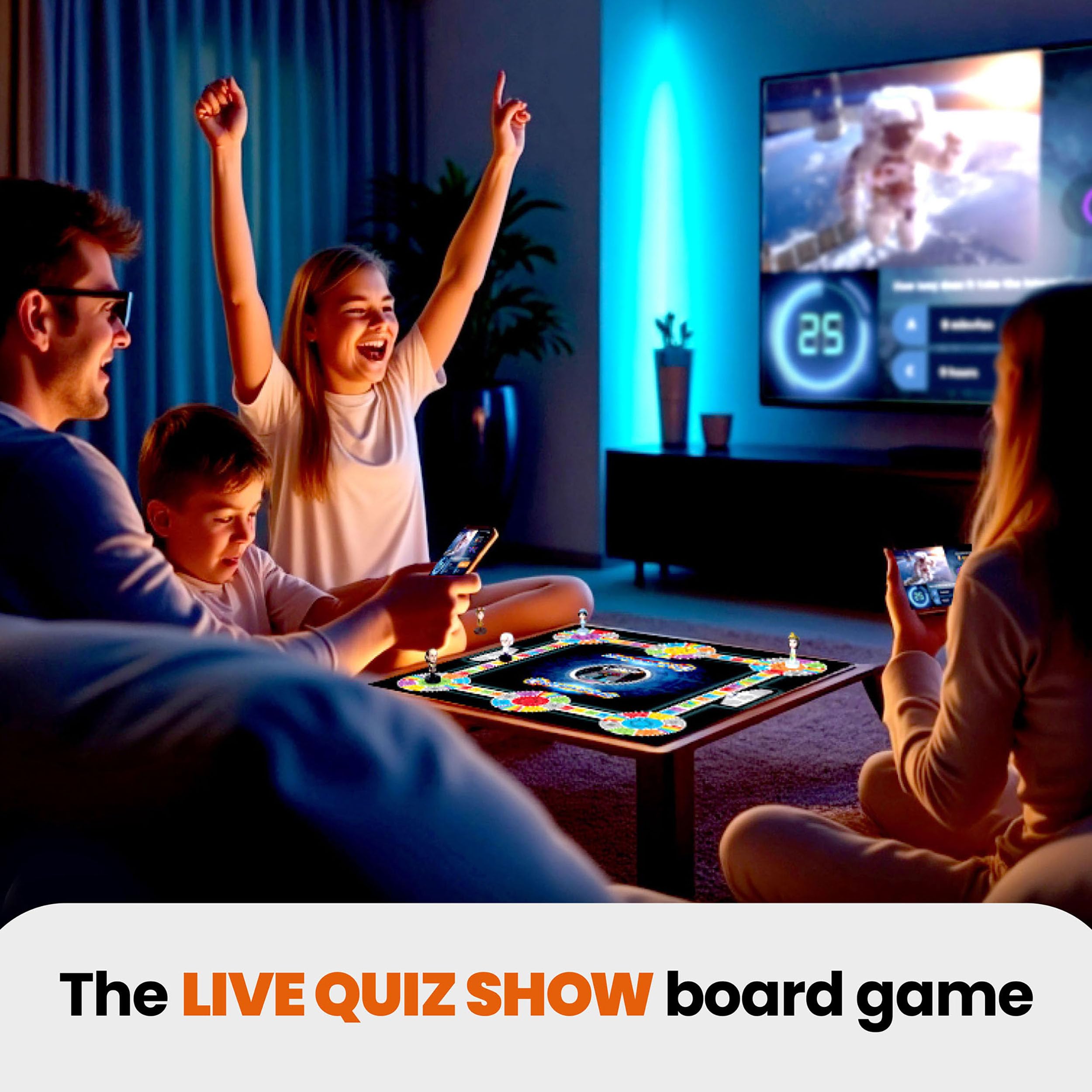 OUTSMARTED! App-Connected TV Quiz-Show Board Game | 2-24 Players | 60 Min Playtime | 2026 Edition 2