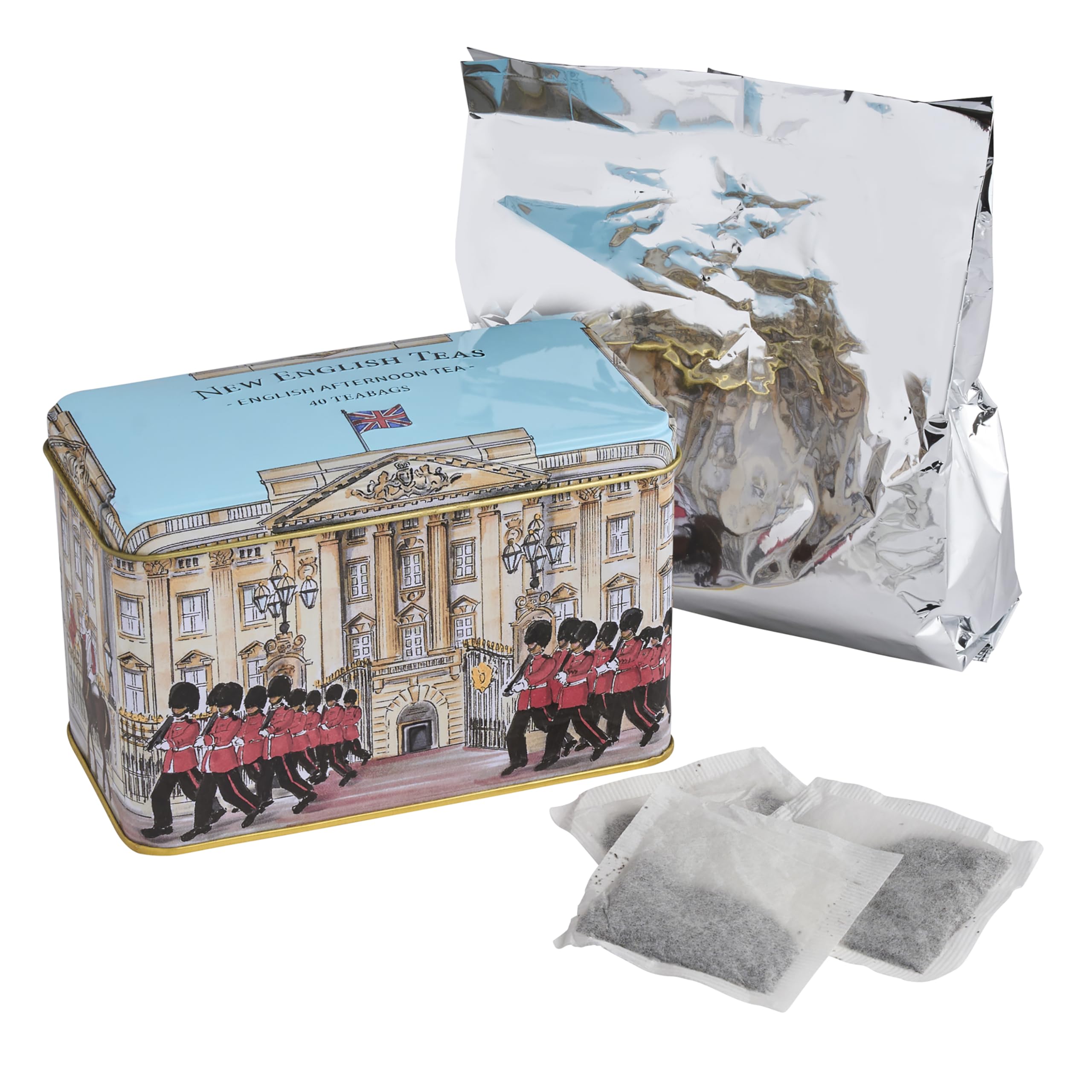 New English Teas Buckingham Palace Tin - English Afternoon Blend, 40 Tea Bags 15