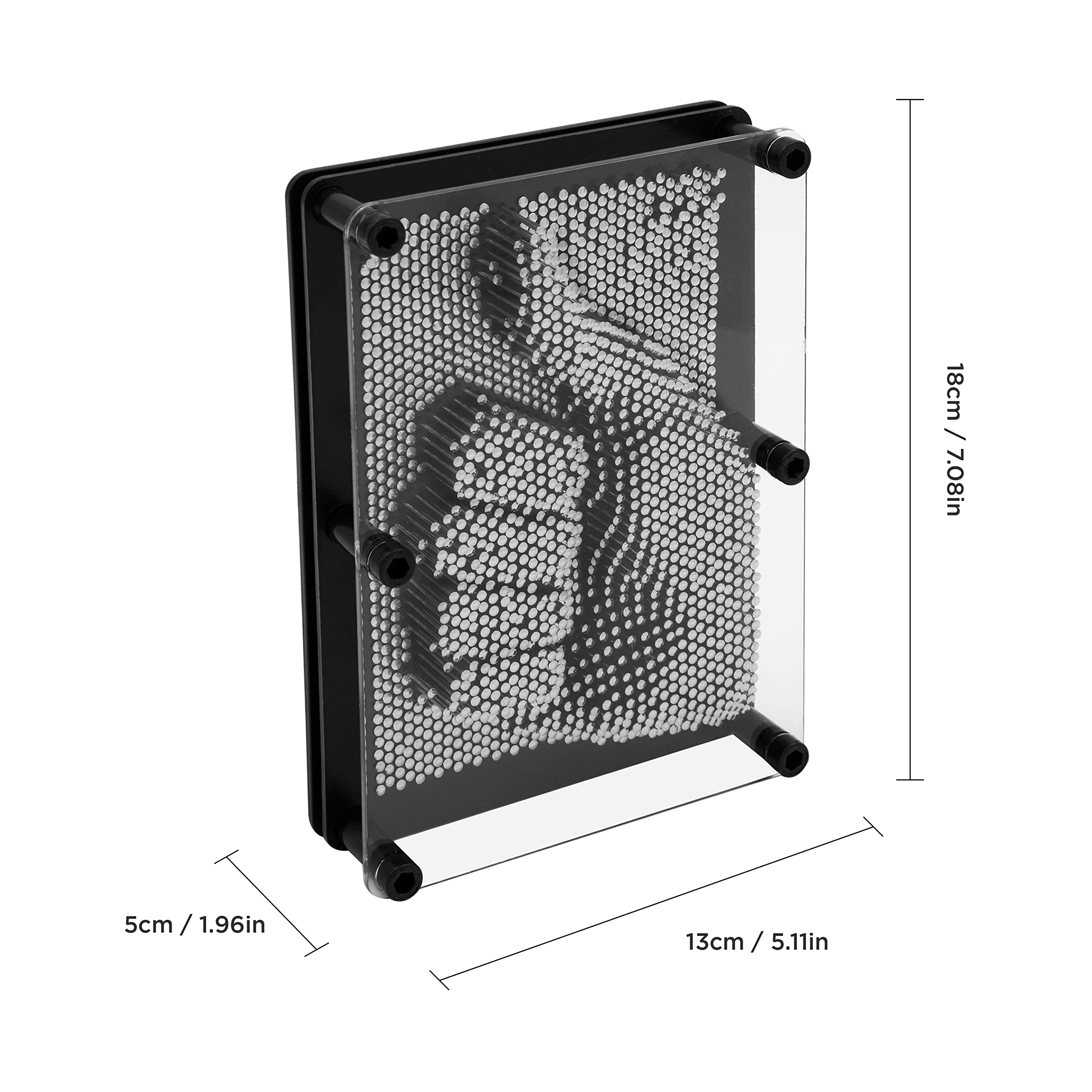 Global Gizmos 50350 Metal Pin Art Impression Toy | 18cm x 13cm | Ages 3+ 7