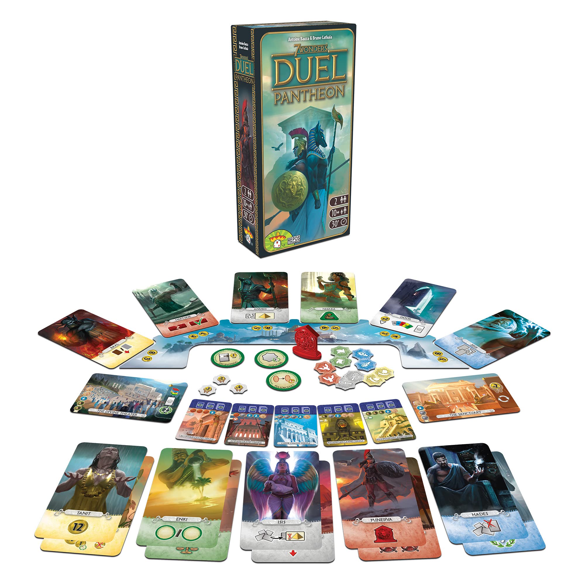 Repos Production 7 Wonders Duel Pantheon Expansion Board Game 4