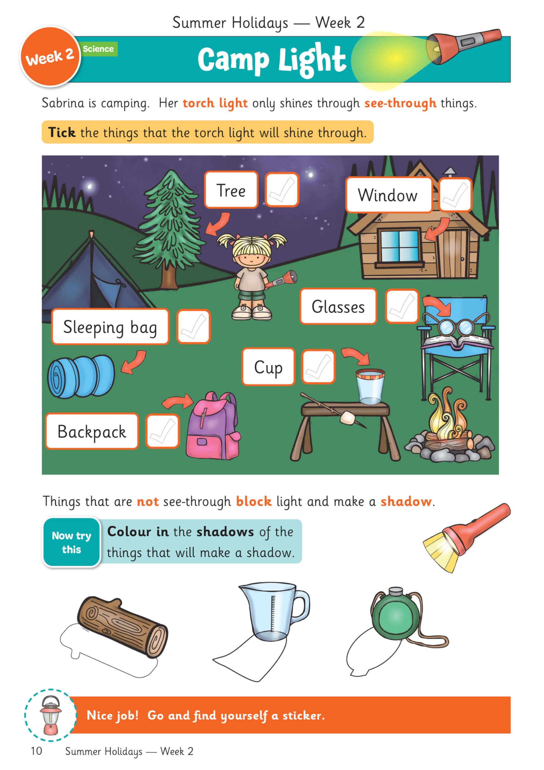 CGP Summer Holidays Activity Workbook - Reception to Year 1 Transition | Maths, English, Puzzles | 64 Pages 2