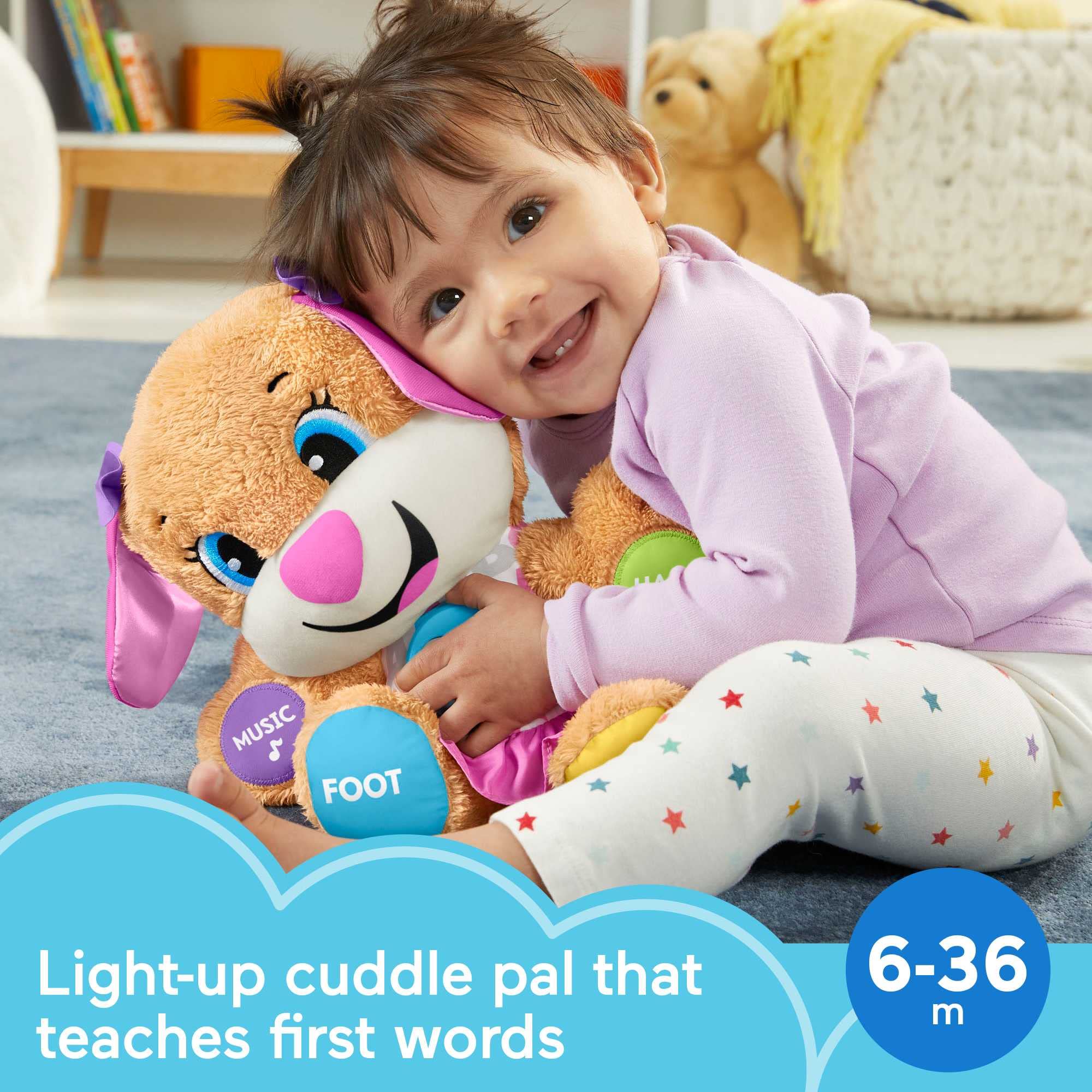 Fisher-Price Laugh & Learn Smart Stages Sis - Interactive Plush Toy for 6-36 Months 6
