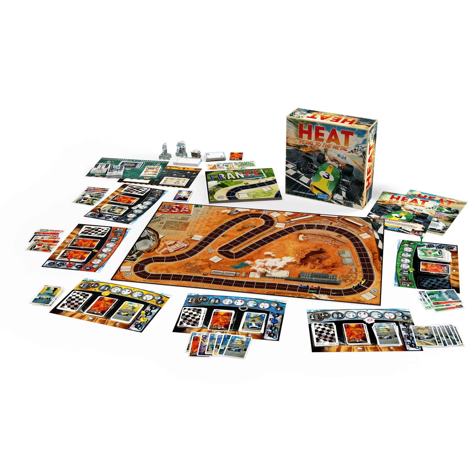 Days of Wonder Heat: Pedal to the Metal Board Game 7