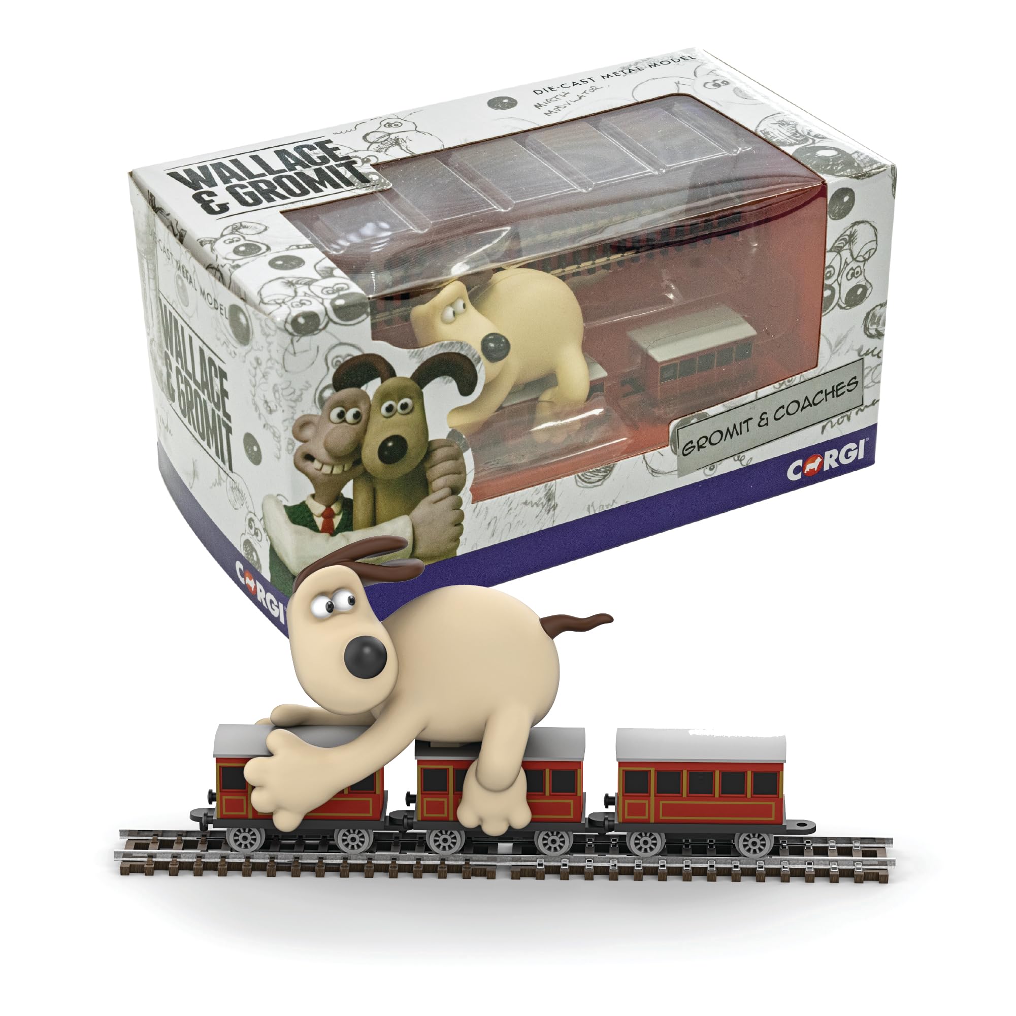 Corgi Train Chase Collection - Gromit Diecast Train Toy CC80603
