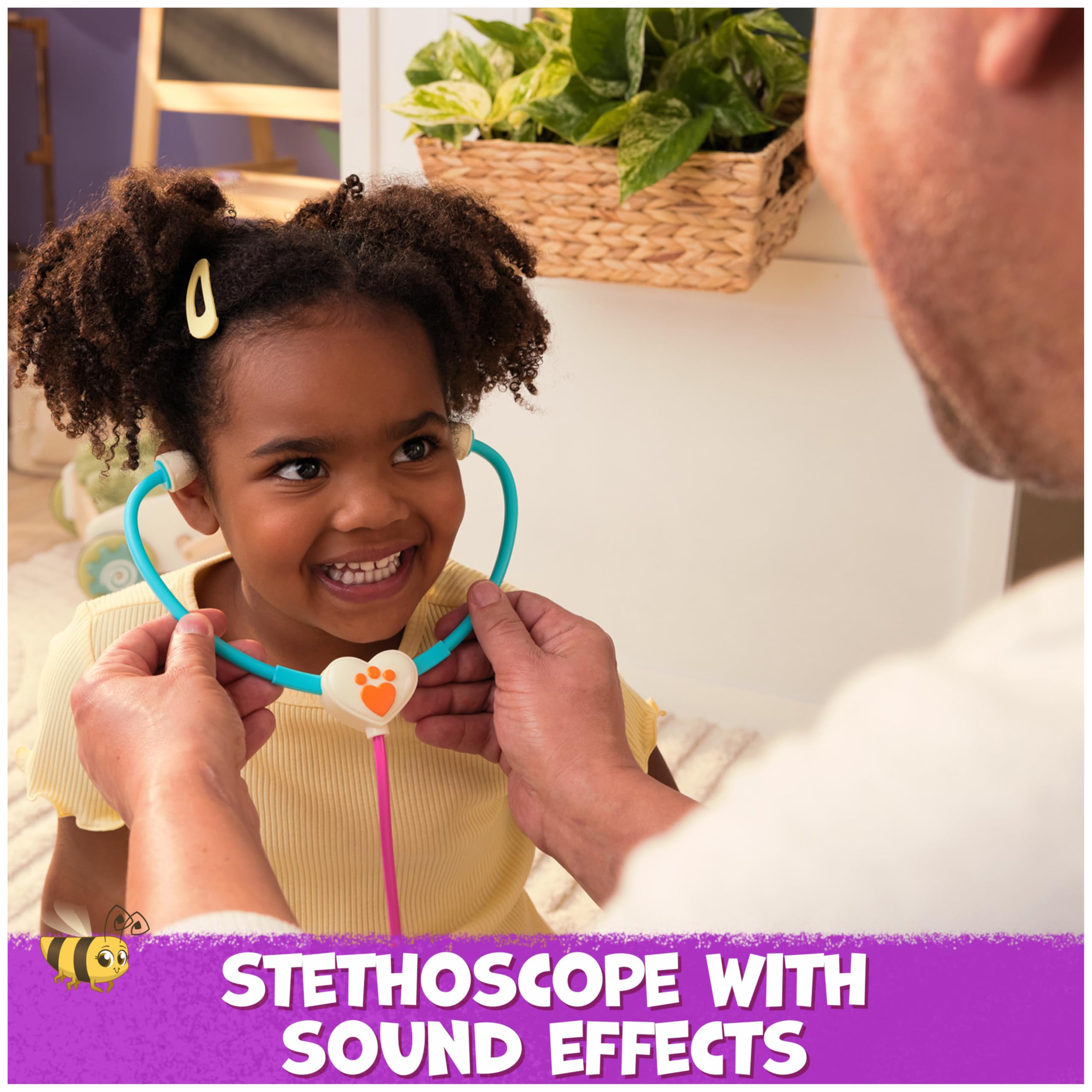 Vida the Vet - Vet Bag with 5 Doctor Kit Accessories & Popcorn Plush Toy for Kids 3+ 3