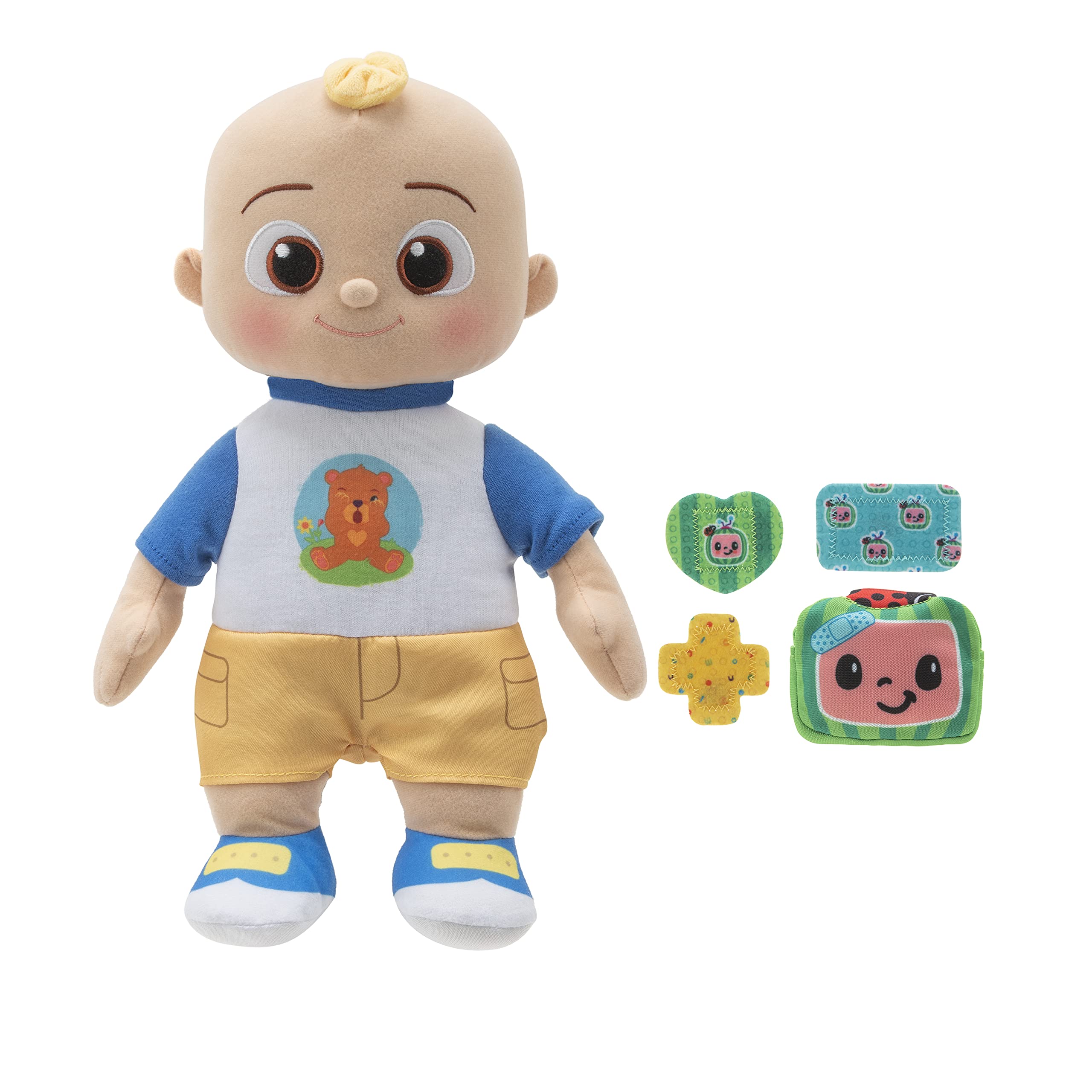 CoComelon Boo Boo JJ Plush - Light-Up Interactive Healing Toy with Bandages and Songs 6
