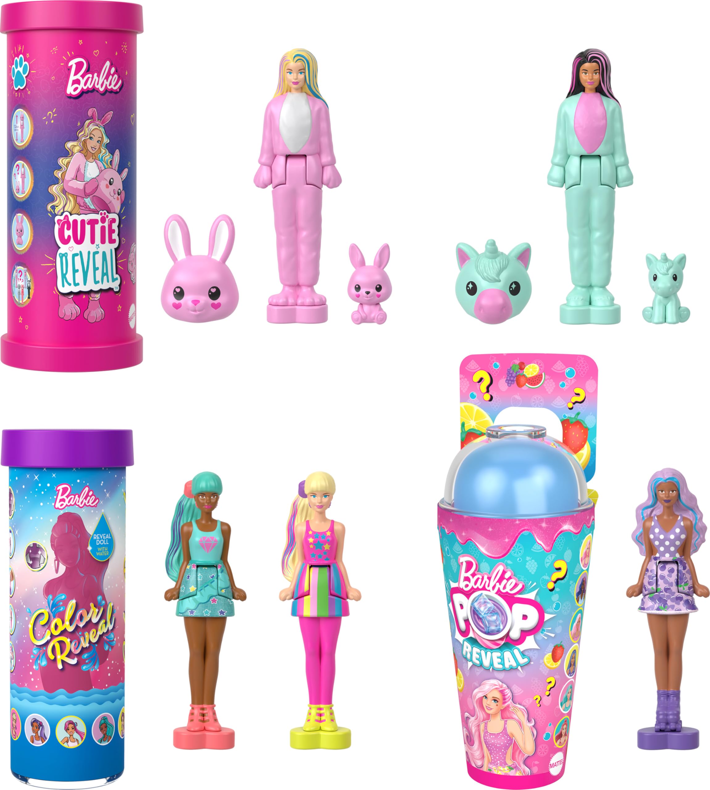 Barbie Mini BarbieLand Reveal Dolls 5-Pack - 1.5-inch Surprise Unboxing Dolls for Kids 4+ 7
