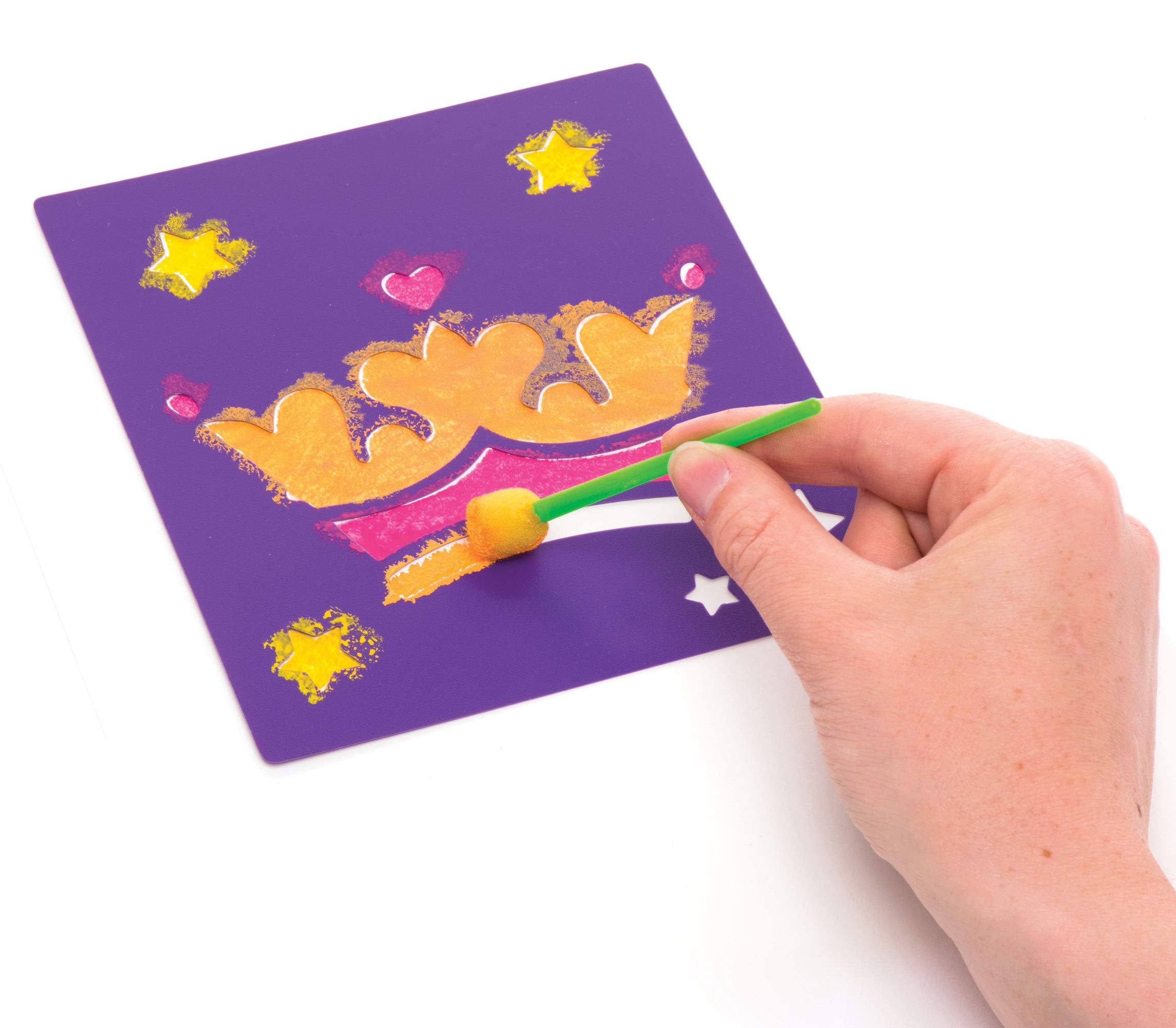 Baker Ross AR939 Fairy Princess Stencil Set - 6 Assorted Designs for Arts and Crafts 3