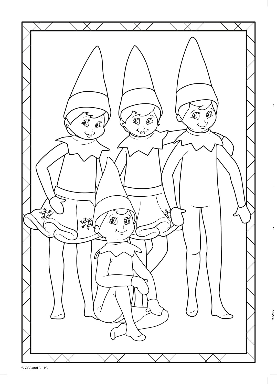 Elf on the Shelf Sticker Colouring Book - Christmas Activity for Kids 6