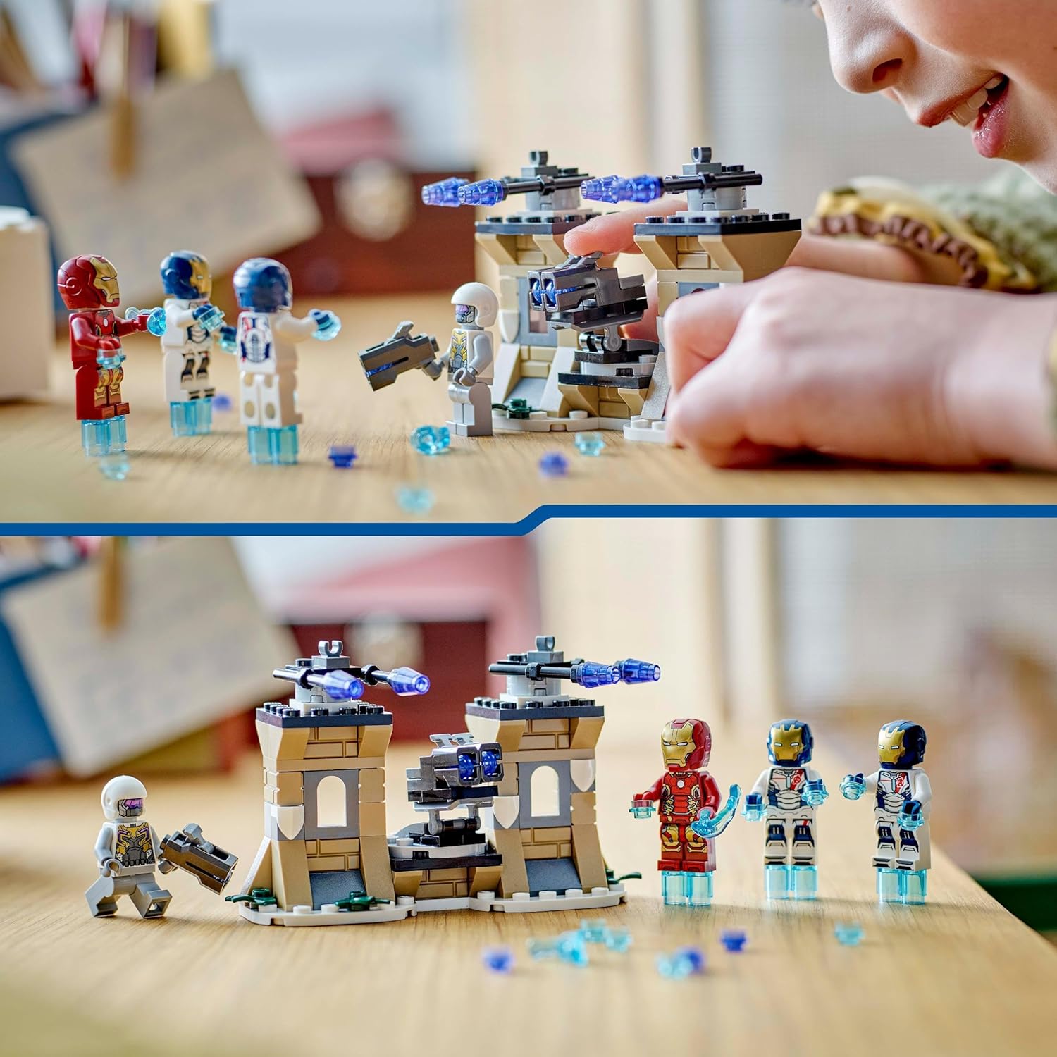 LEGO Marvel Iron Man & Iron Legion vs. Hydra Soldier Building Set - Action Playset for Ages 6+ 6