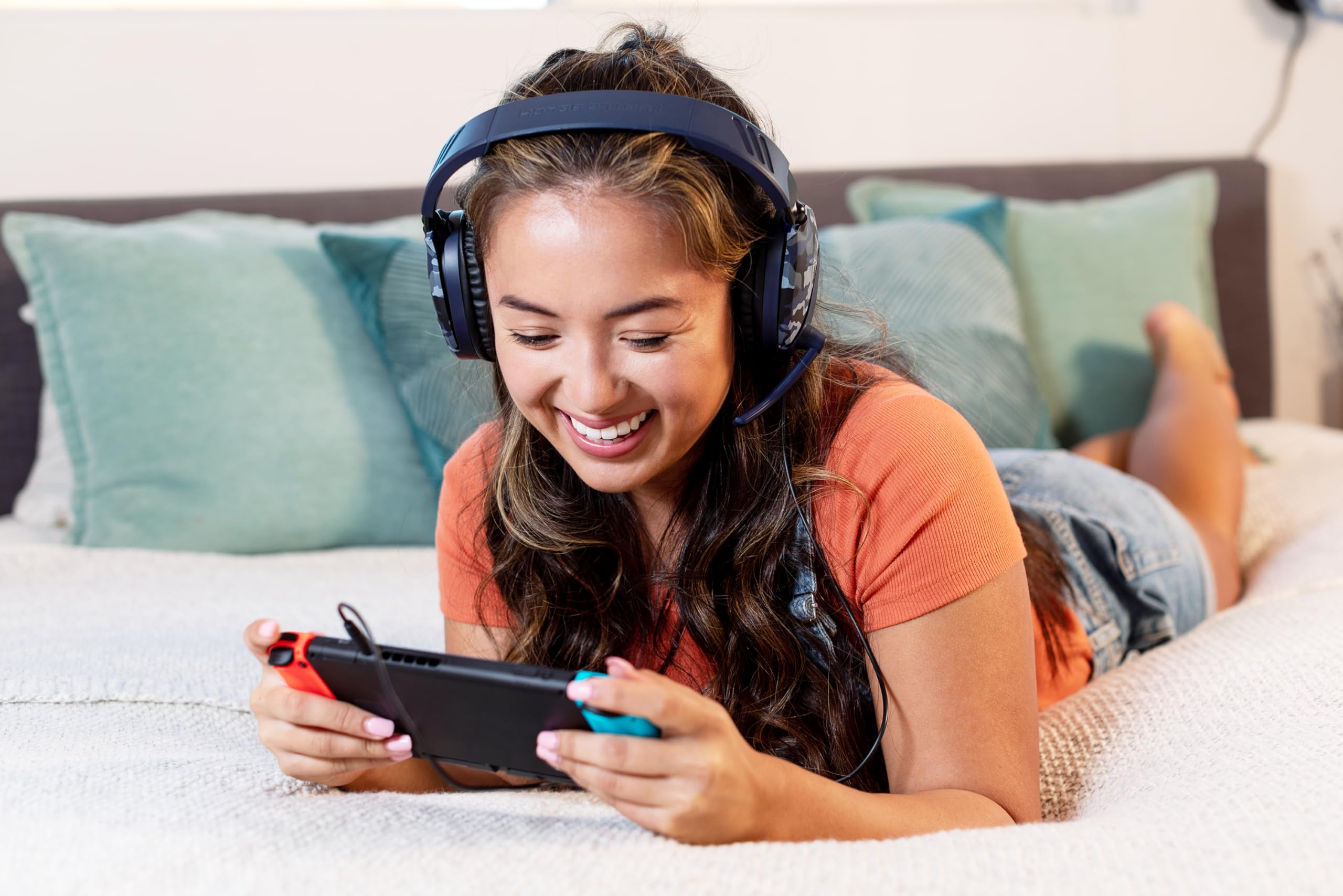 Turtle Beach Recon 70 Camo Blue Gaming Headset for PS5, PS4, Xbox, Switch, PC 4