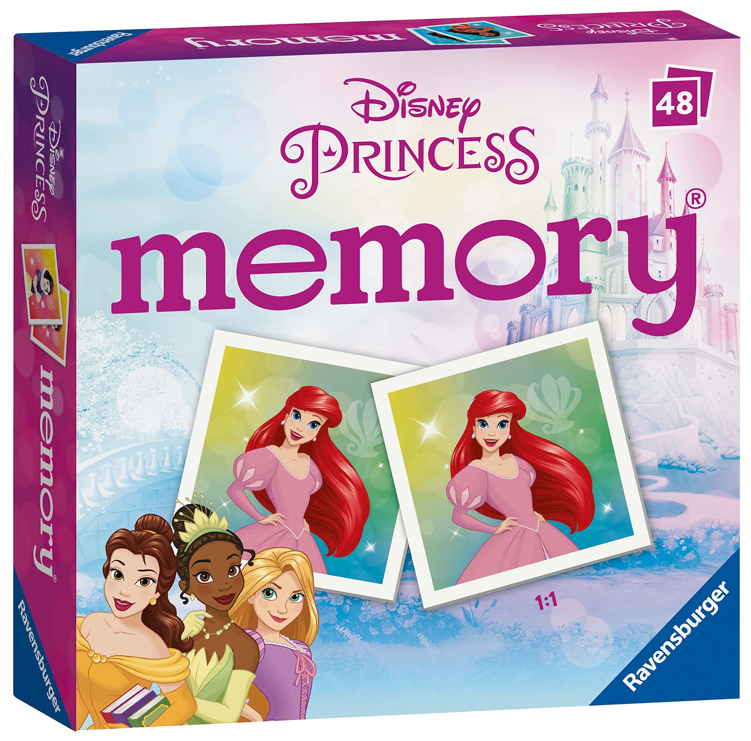 Ravensburger Disney Princess Mini Memory Game - Matching Card Game for Kids