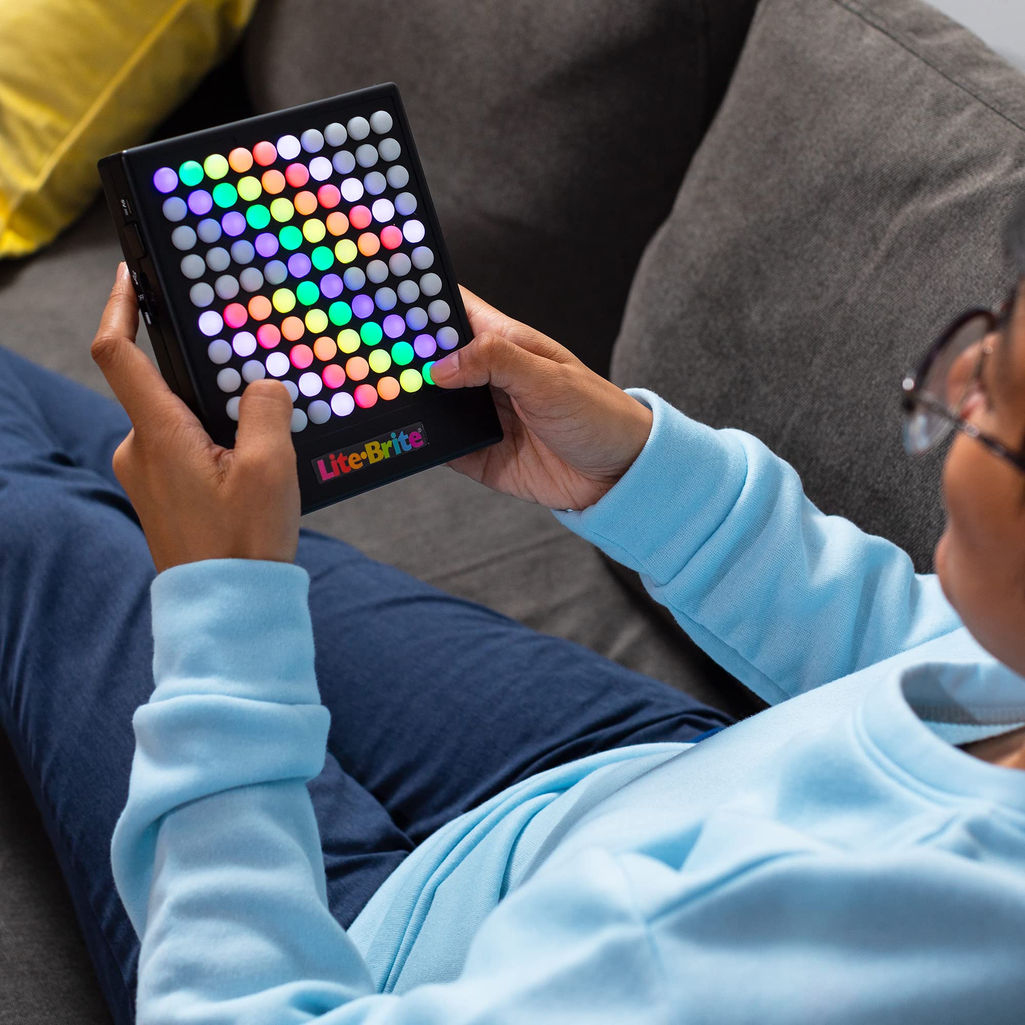 Lite Brite Basic Fun LED Light Up Drawing Board - 7 Colors, 5 Animations | Ages 6+ 5