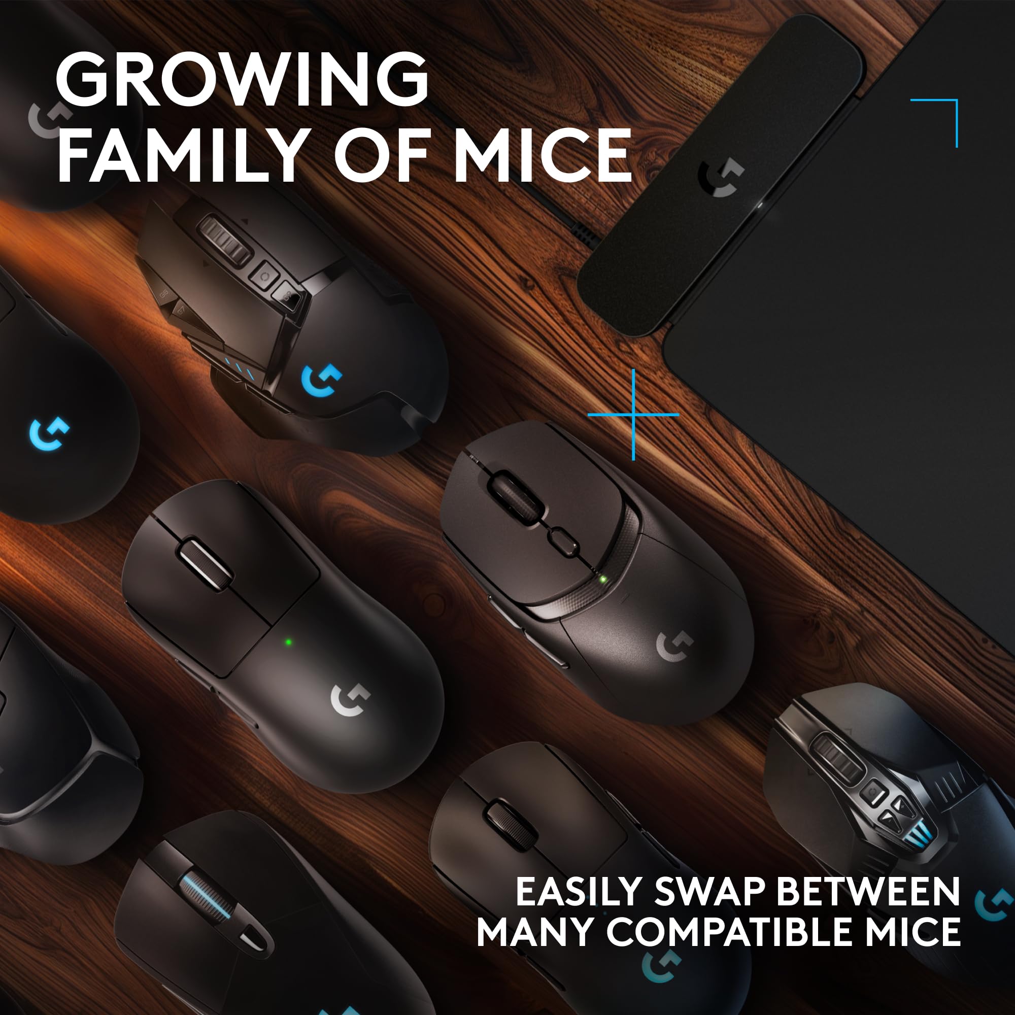 Logitech G POWERPLAY 2 Wireless Charging Mouse Pad for Compatible Gaming Mi 7