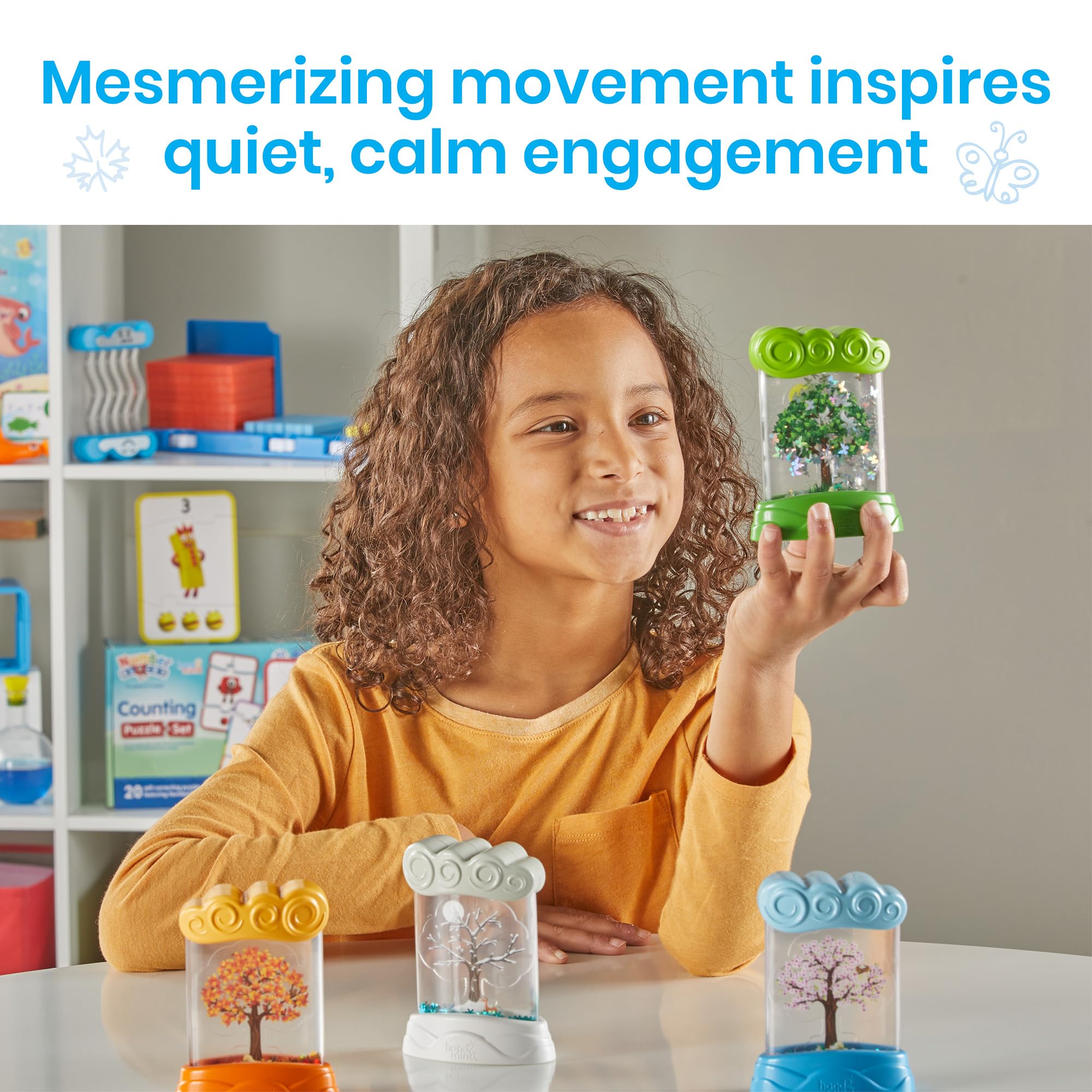 Learning Resources Changing Seasons Sensory Tubes - Educational Nature Playset for Toddlers 3+ 5