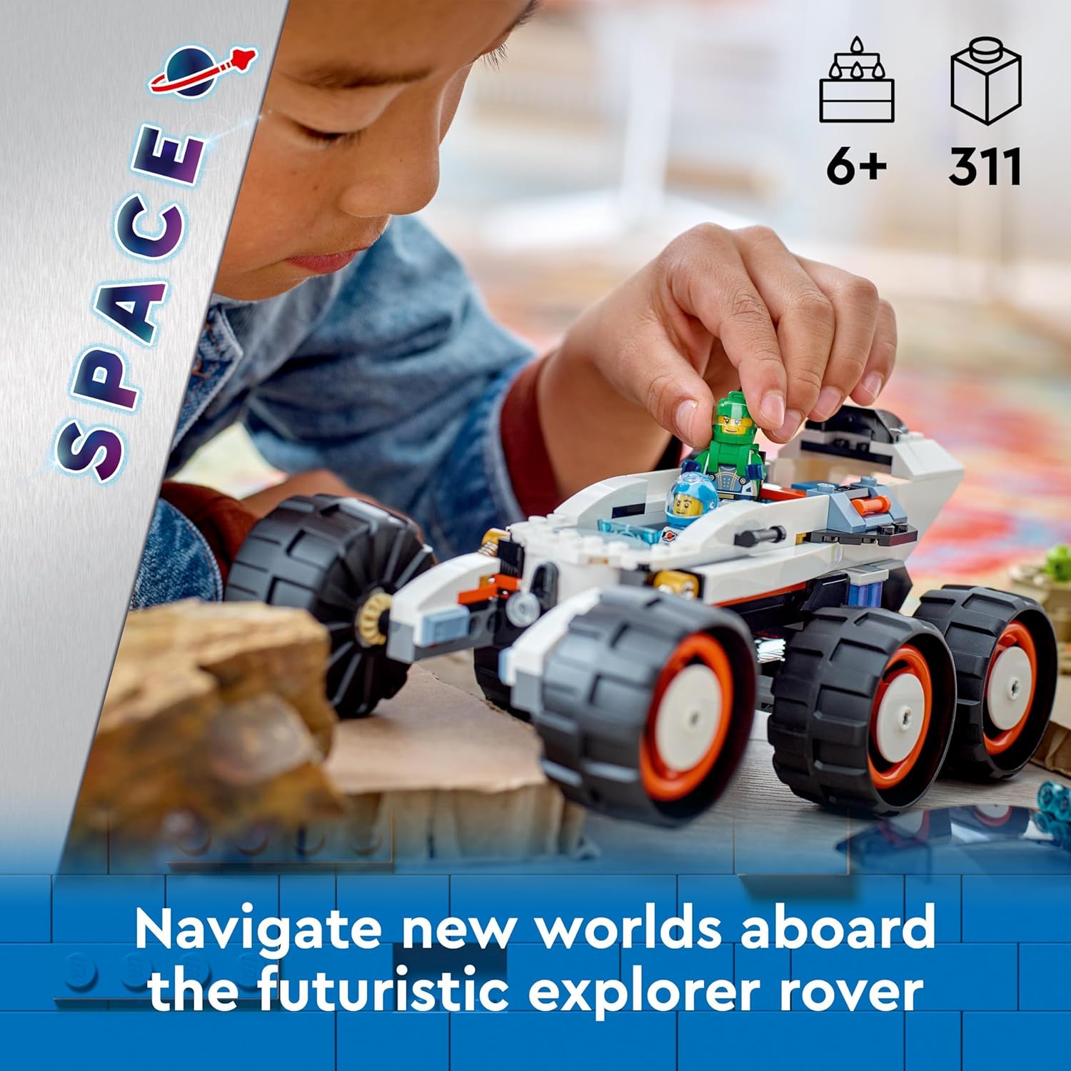 LEGO City Space Explorer Rover and Alien Life Building Set - 311-Piece Playset for Ages 6+ 5