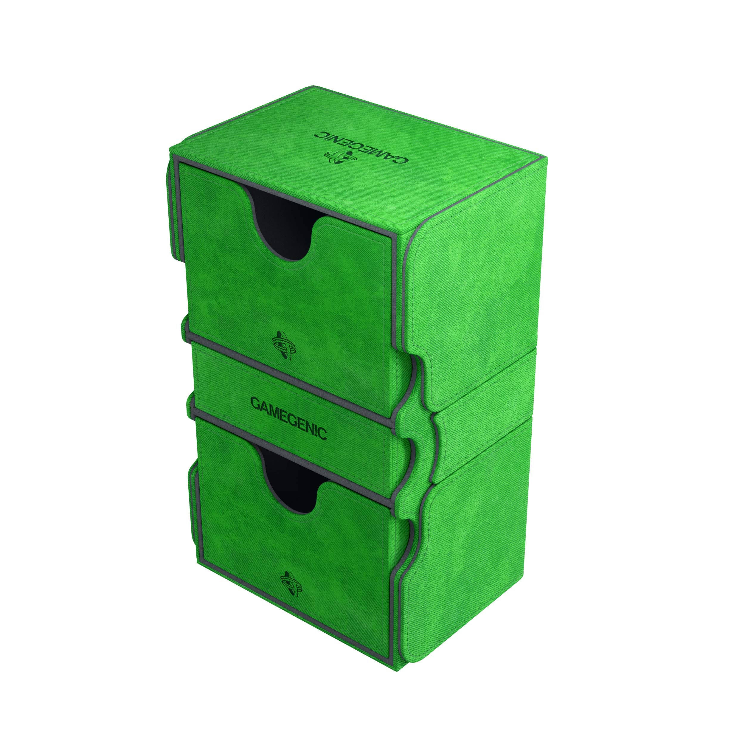 Gamegenic Stronghold 200-Card Convertible Deck Box - Green for TCG Storage