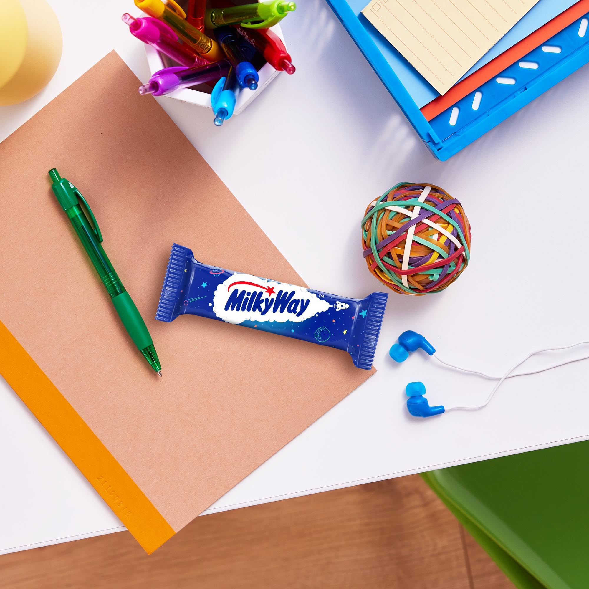 Milky Way Chocolate Bar - 14 Pack, 21.5g Each, Milk Chocolate with Nougat Centre 5