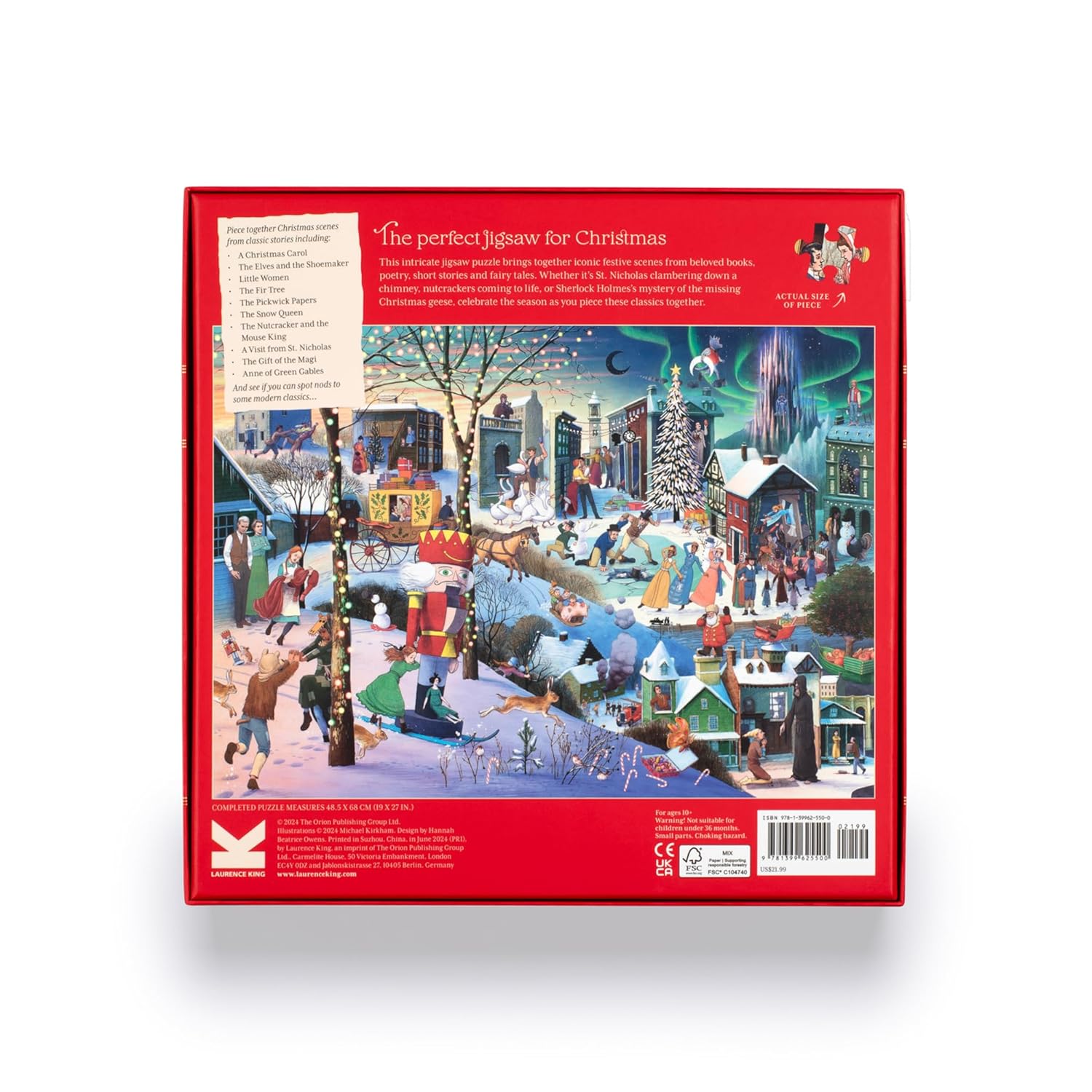 A Book Lover's Christmas 1000 Piece Puzzle - Literary Holiday Jigsaw 7