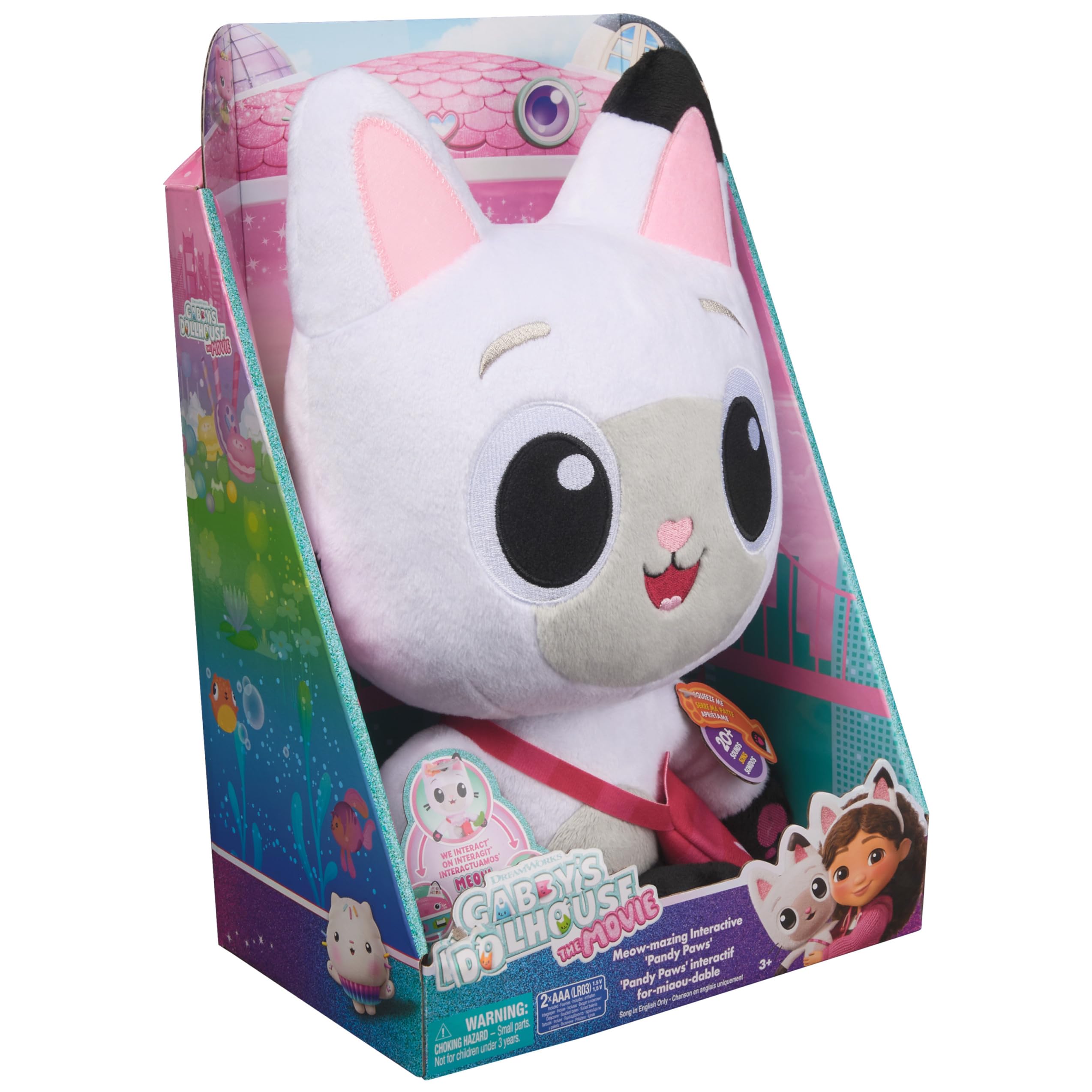 Interactive Pandy Paws Plush Toy - Meow-mazing Gabby's Dollhouse Movie Magic, 33cm Tall 3
