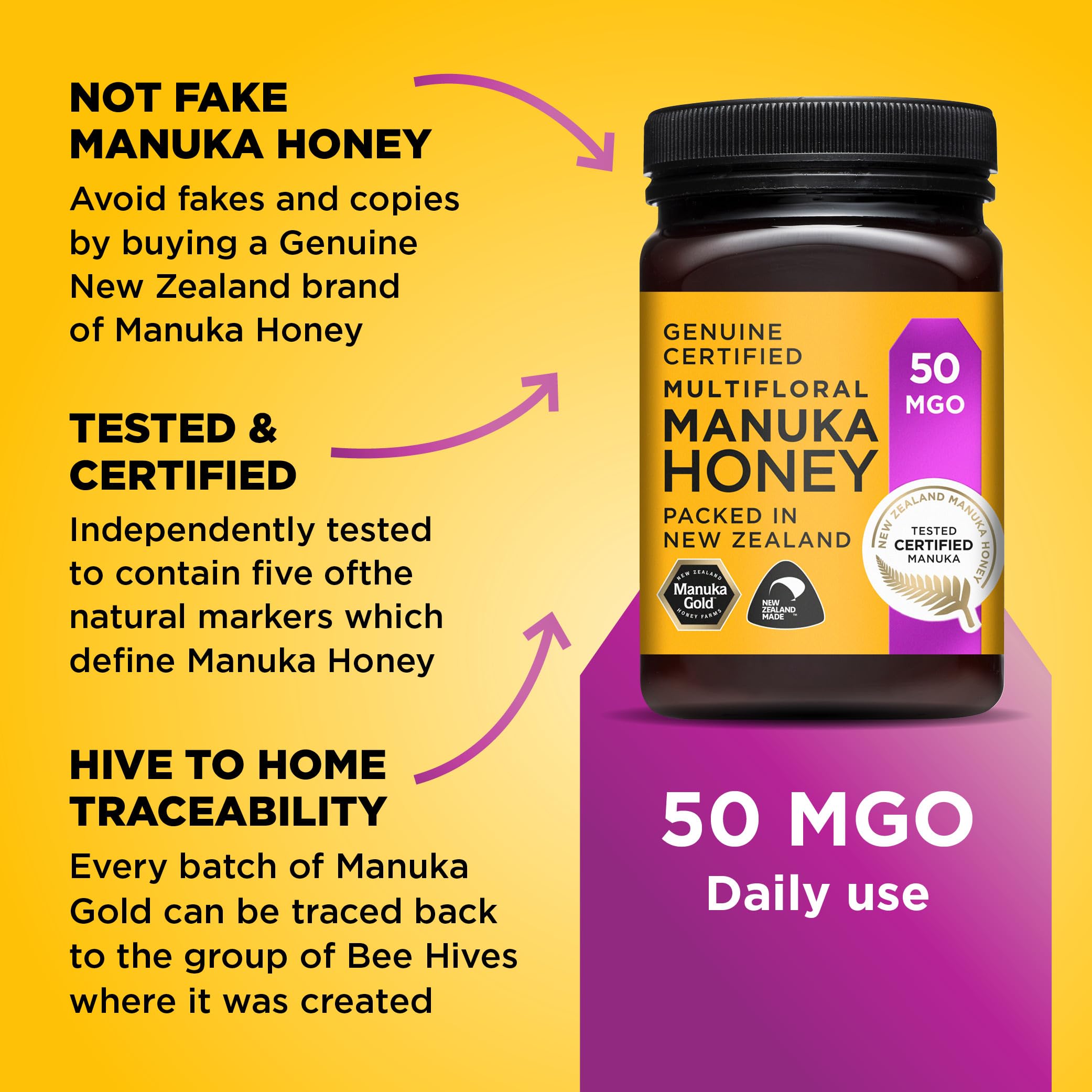 Manuka Gold 50 MGO Manuka Honey, 500 g 7