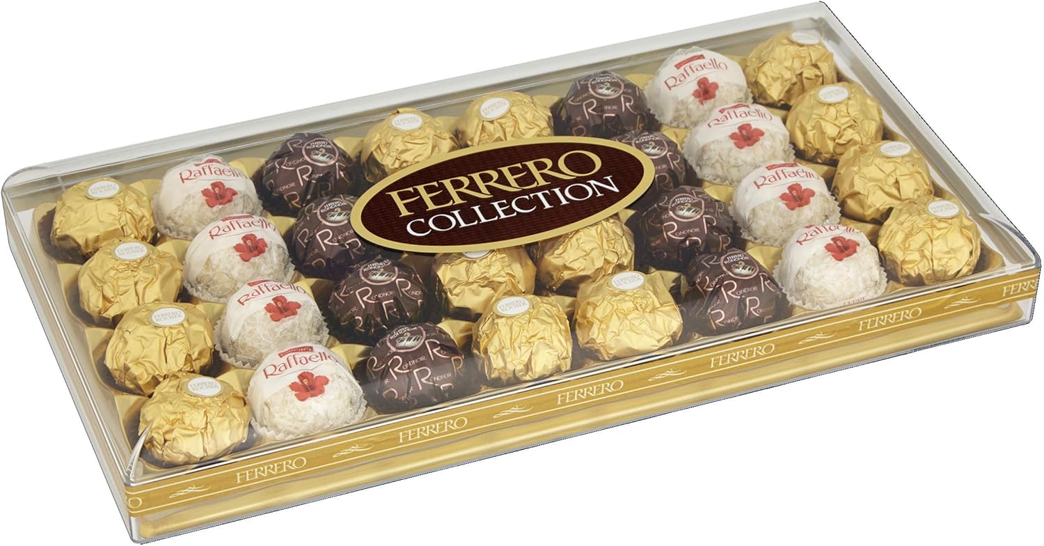 Ferrero Collection Assorted Chocolates - 32 Piece Gift Box with Rocher, Rondnoir & Raffaello 9