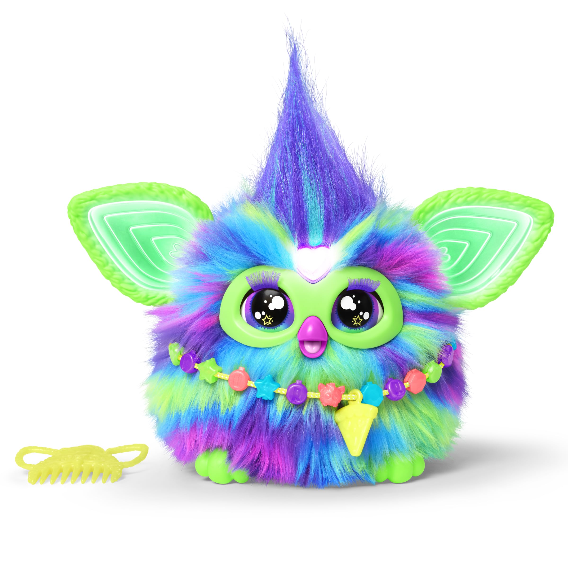 Furby Galaxy Glow in the Dark Interactive Plush Toy - English Version, 6+ Years