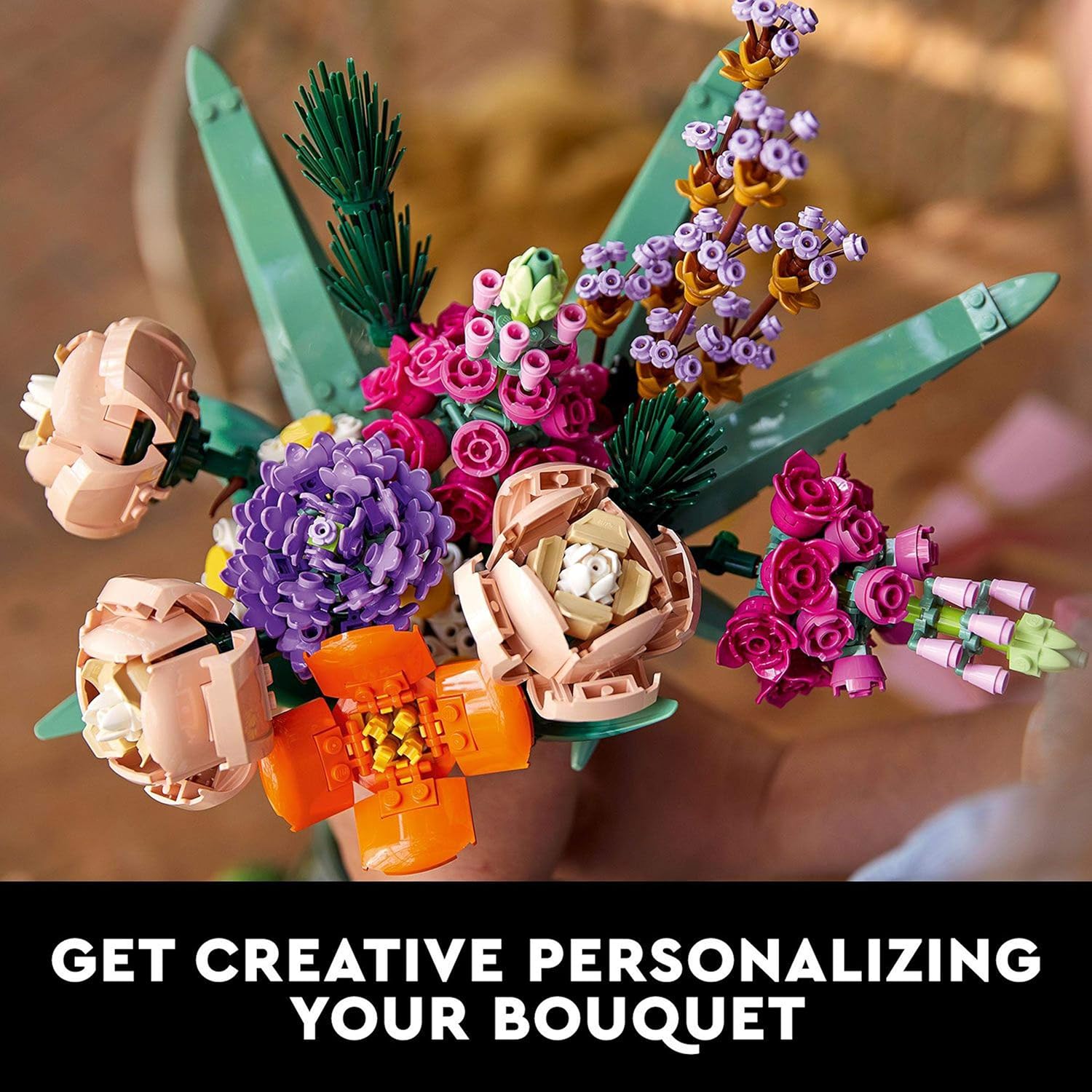 LEGO 10280 Flower Bouquet - Artificial Flowers Building Set for Adults 3