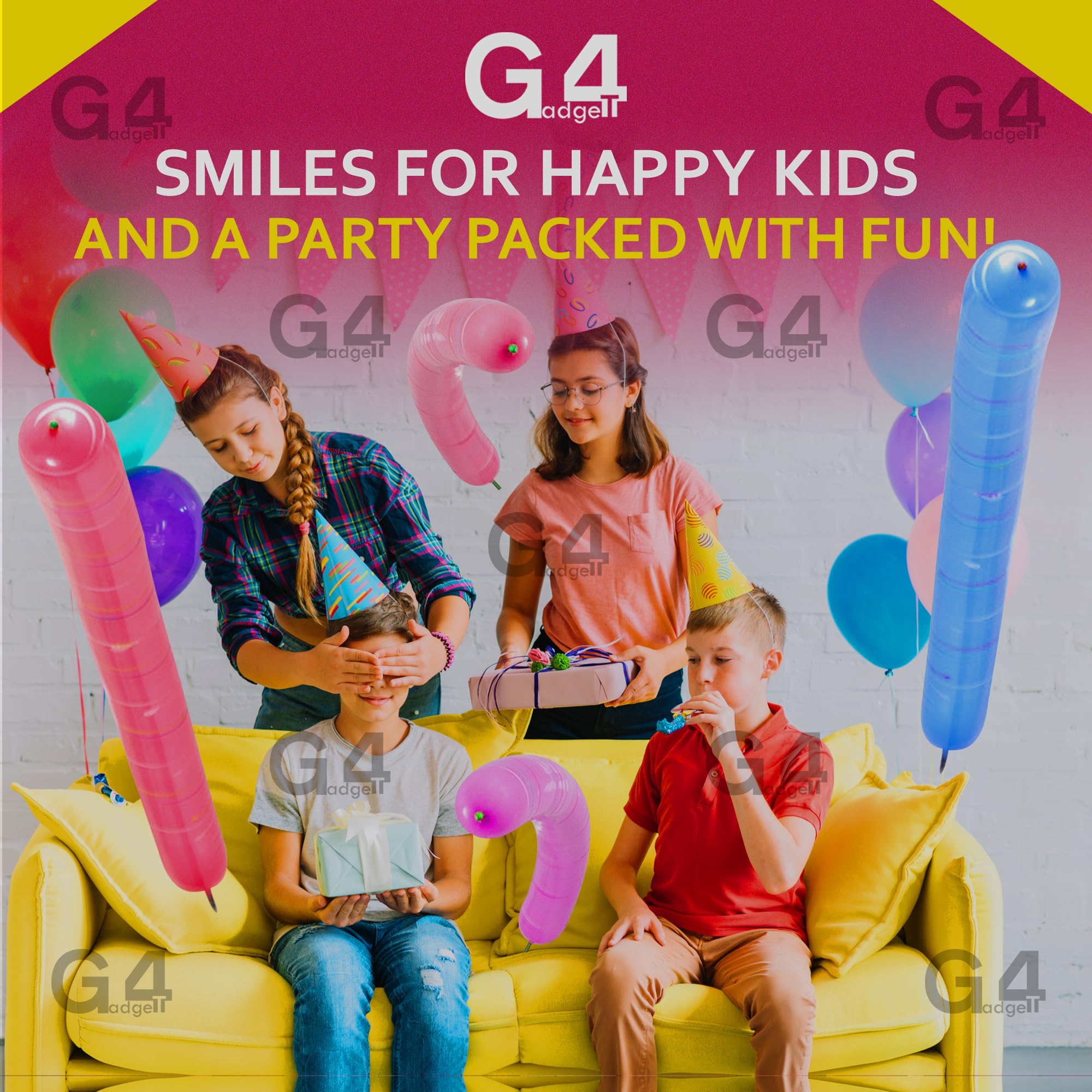 G4GADGET 15 Rocket Balloons - Screaming Flying Balloons for Birthday Parties & Events 3