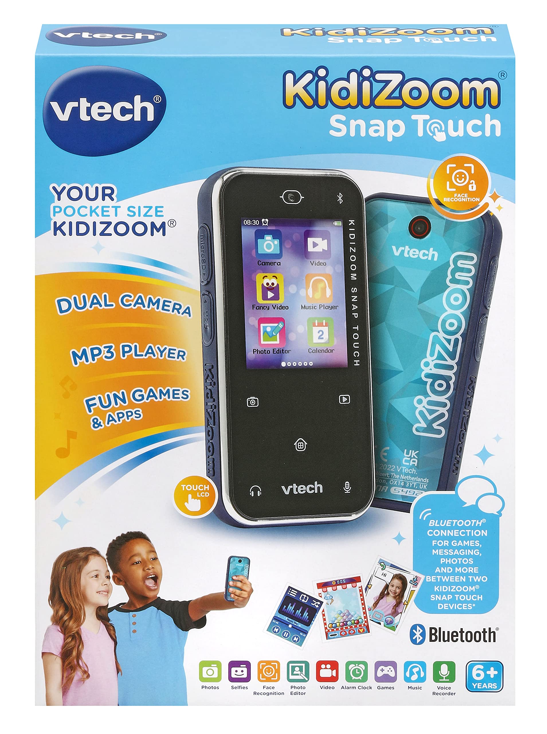 VTech KidiZoom Snap Touch - Pocket-Sized Touchscreen Camera Toy with Dual 5MP Cameras & Games for Kids 6-10 Years 8