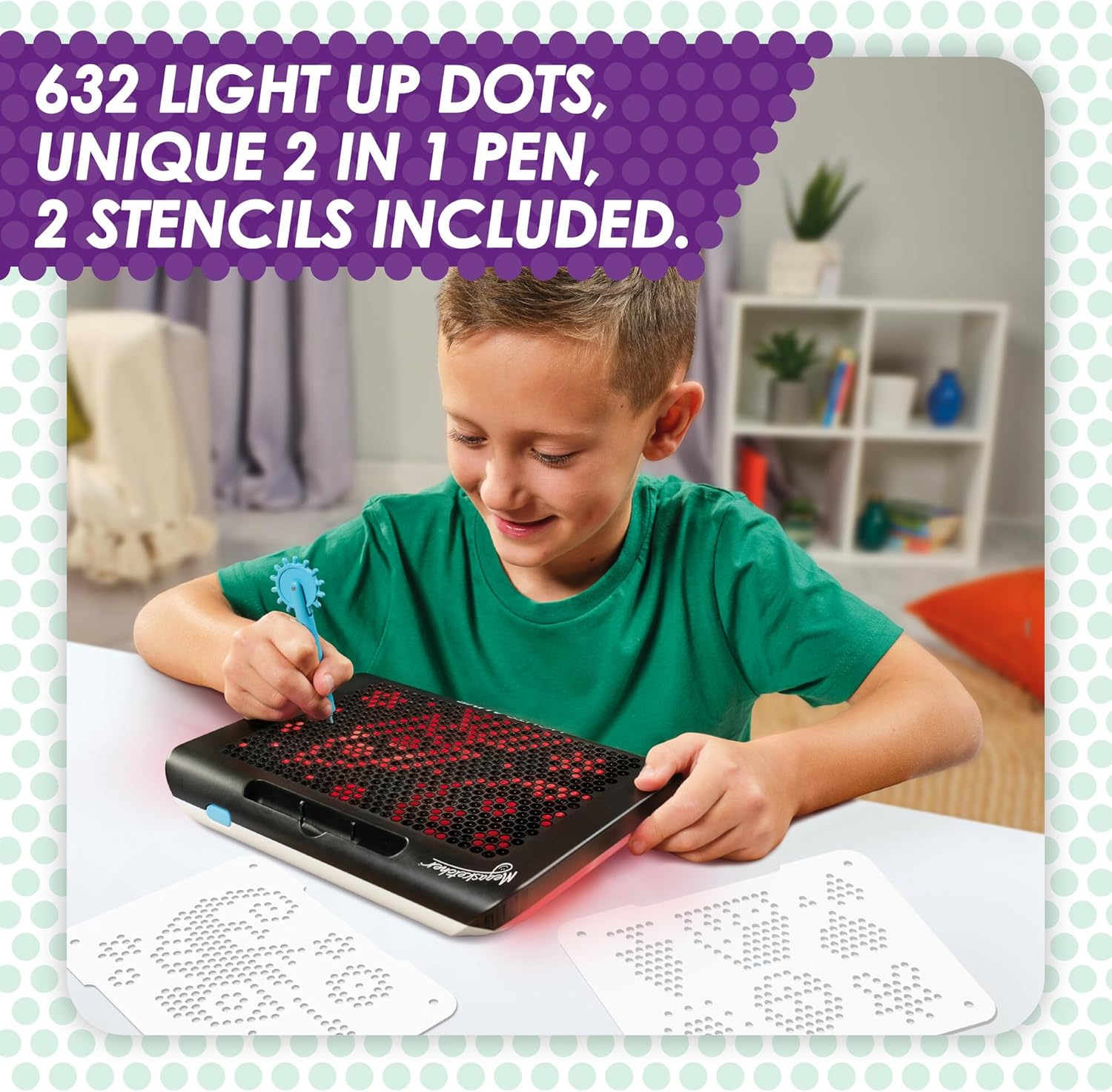 Megasketcher Lights Alive - Light-Up Drawing Pad for Kids with 8 Colors & 4 Effects 4