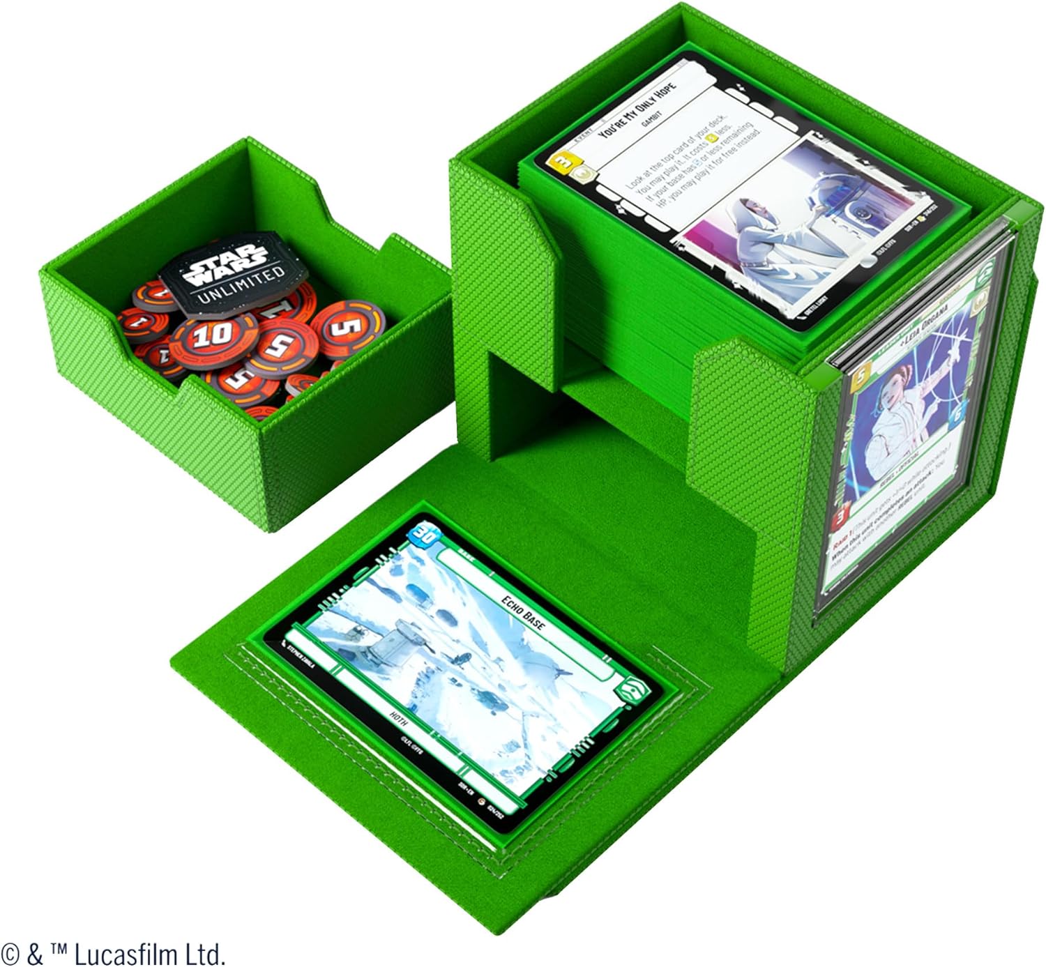 Gamegenic Star Wars Unlimited Deck Pod - Green Card Game Accessory 4