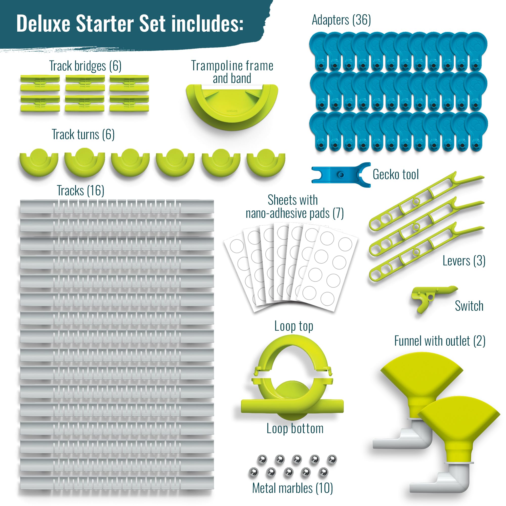 Thames & Kosmos Gecko Run Deluxe Marble Run Kit 12