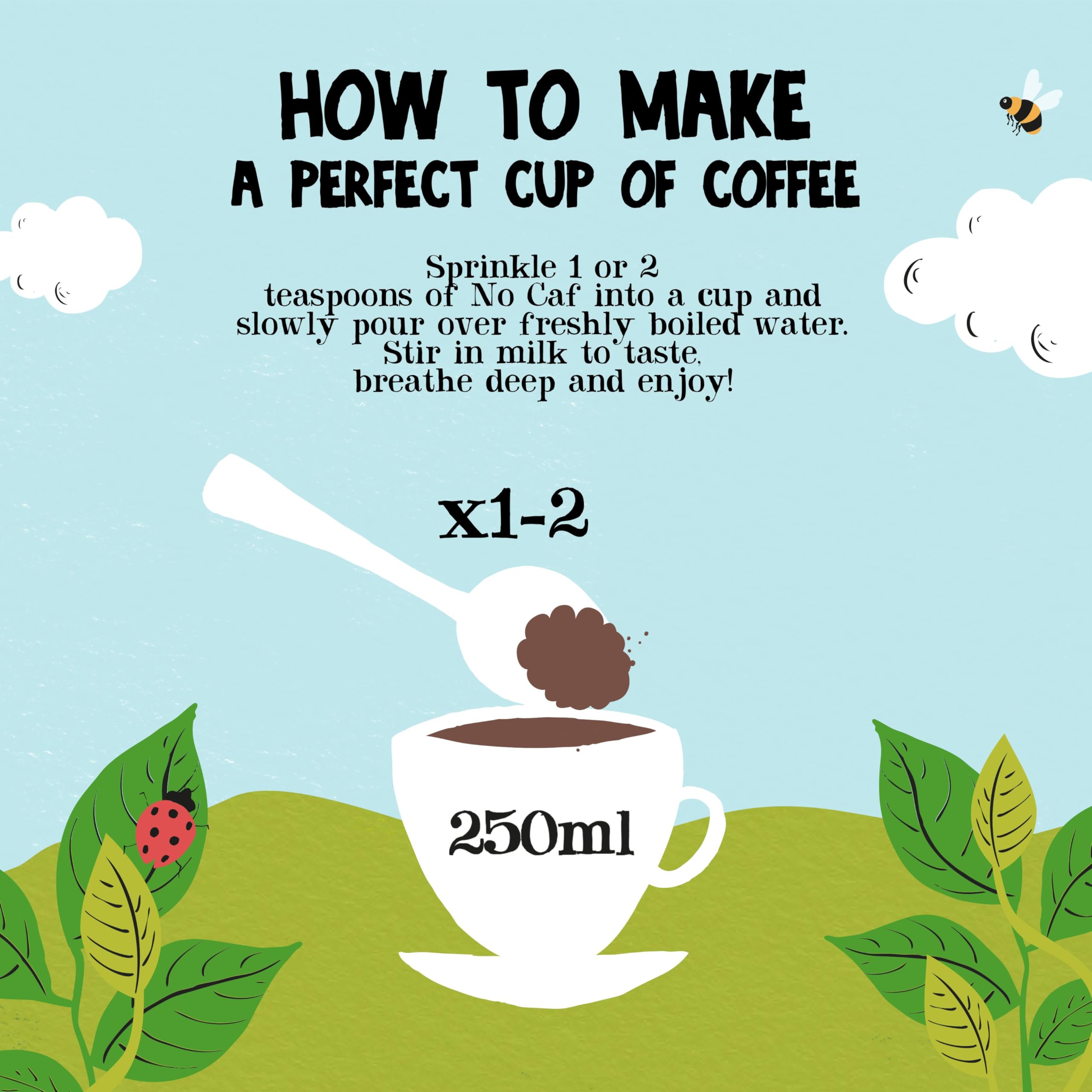 Clipper Organic No Caf Coffee Alternative 100g | Caffeine-Free Barley & Chicory Blend 7