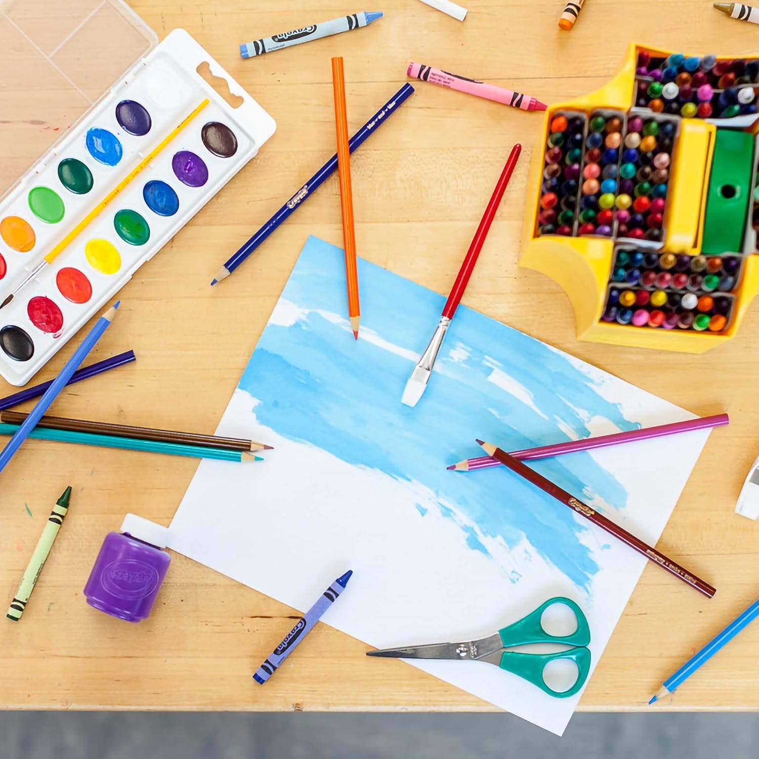 Crayola Washable Kids Paint Set - 6 Non-Toxic Tempera Paints for Ages 3+ 11