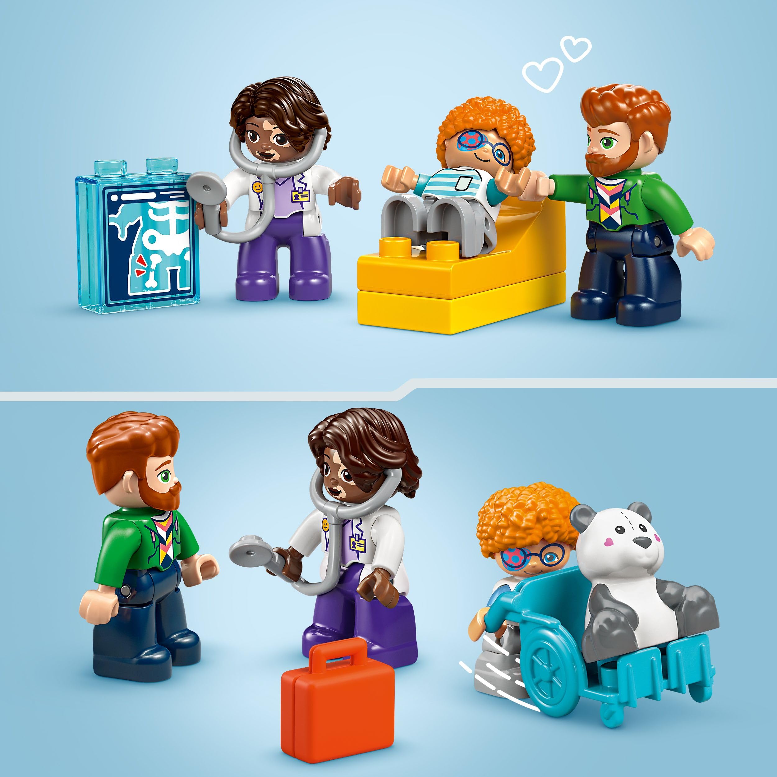 LEGO DUPLO First Time: Visit to the Doctor - Role Play Building Set for Toddlers 2+ 4