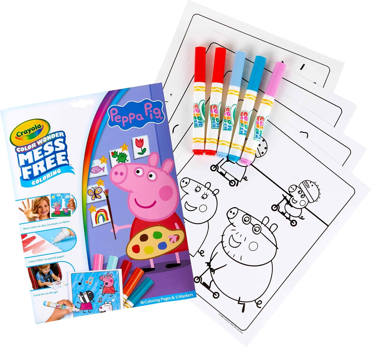 Crayola Peppa Pig Color Wonder Mess-Free Coloring Set 8