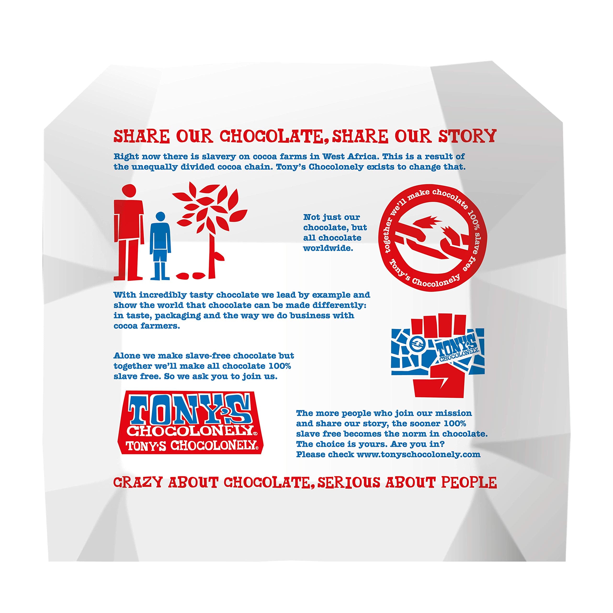 Tony's Chocolonely - Milk Chocolate Bar 180g Belgian Fairtrade 6