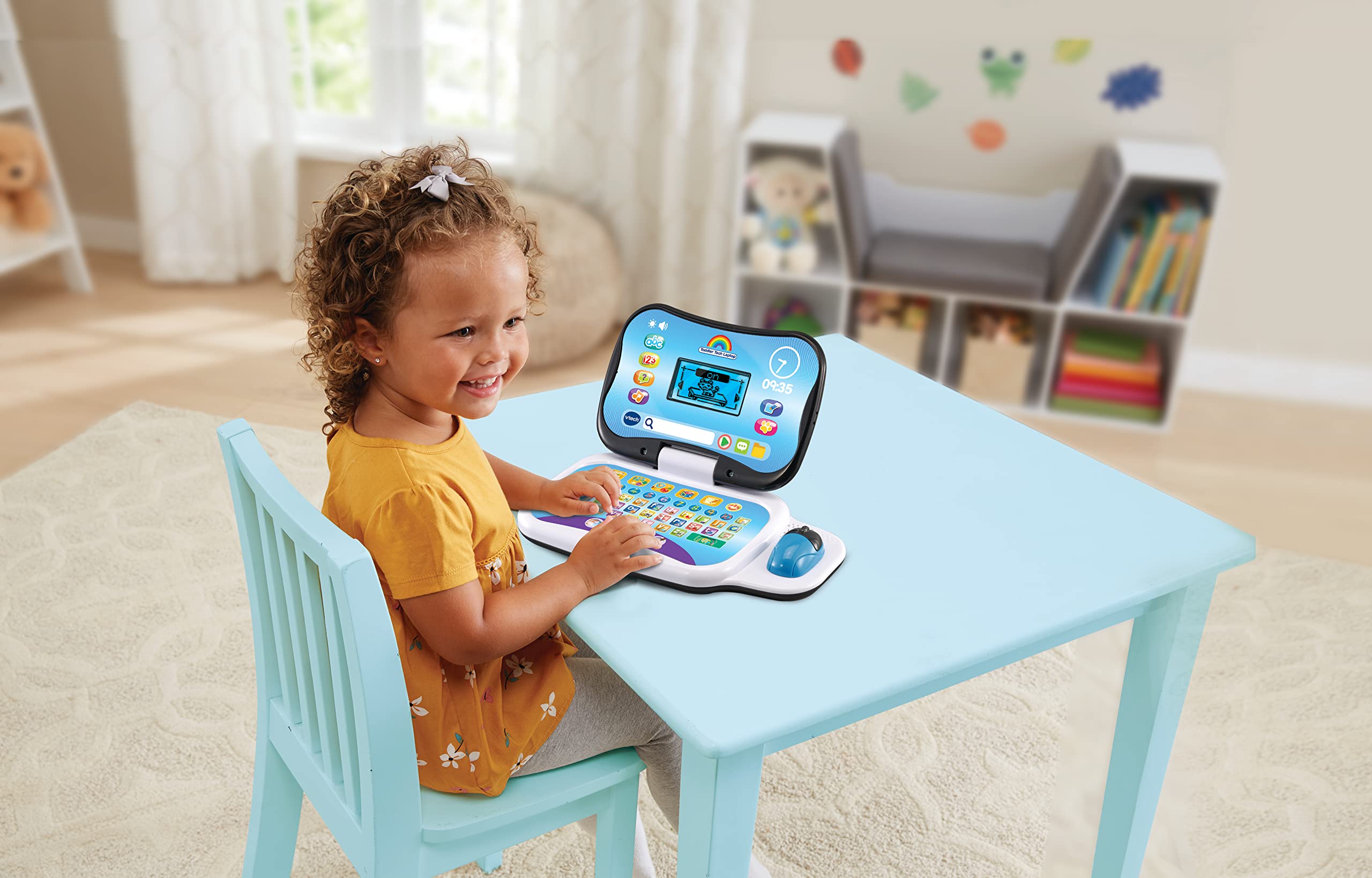 VTech Toddler Tech Laptop - 20 Interactive Games for Ages 2-4+ | Learn Letters, Shapes, Numbers & French 3
