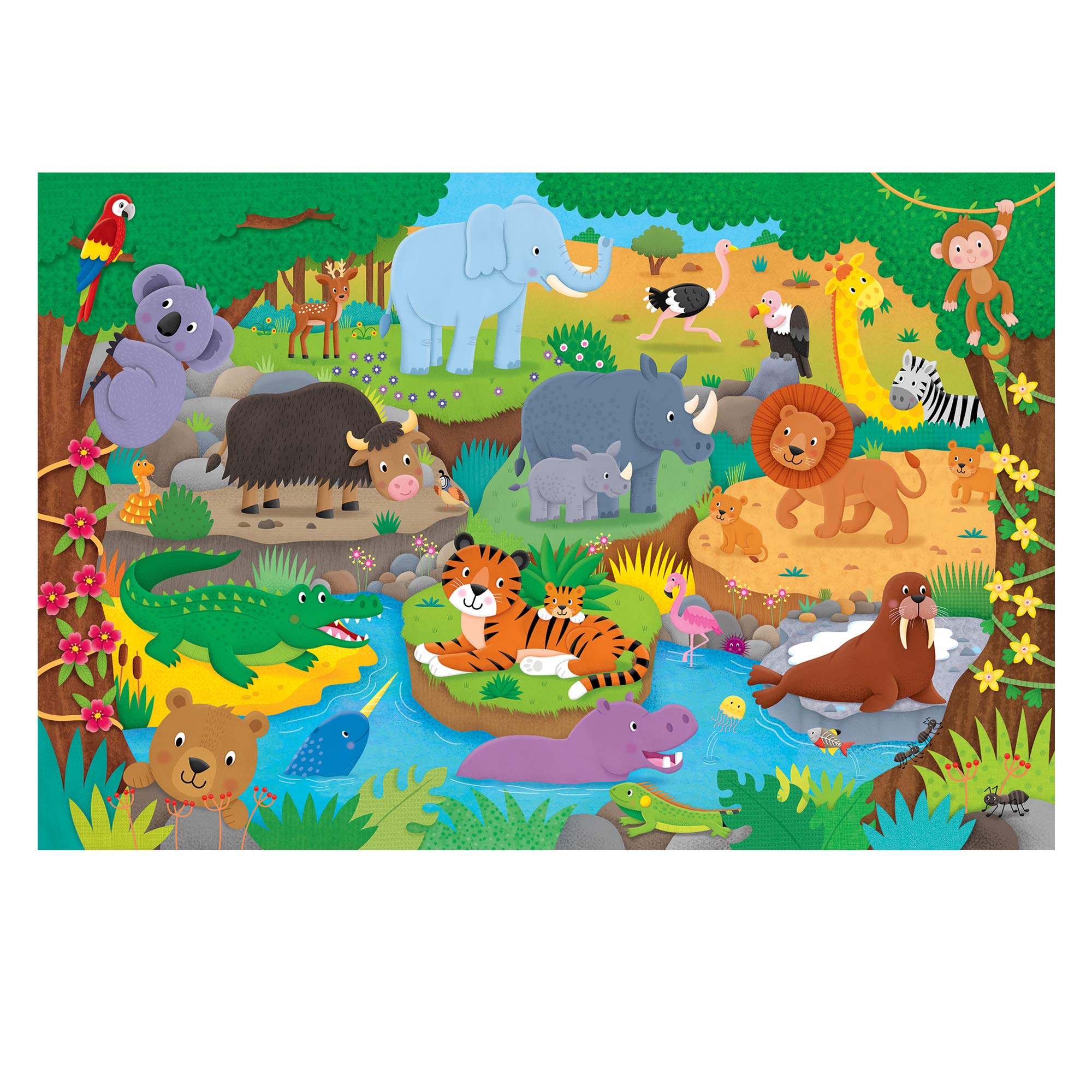 Galt Giant Floor Puzzle - Alphabet Animals Educational Puzzle for Kids Ages 3-6 3