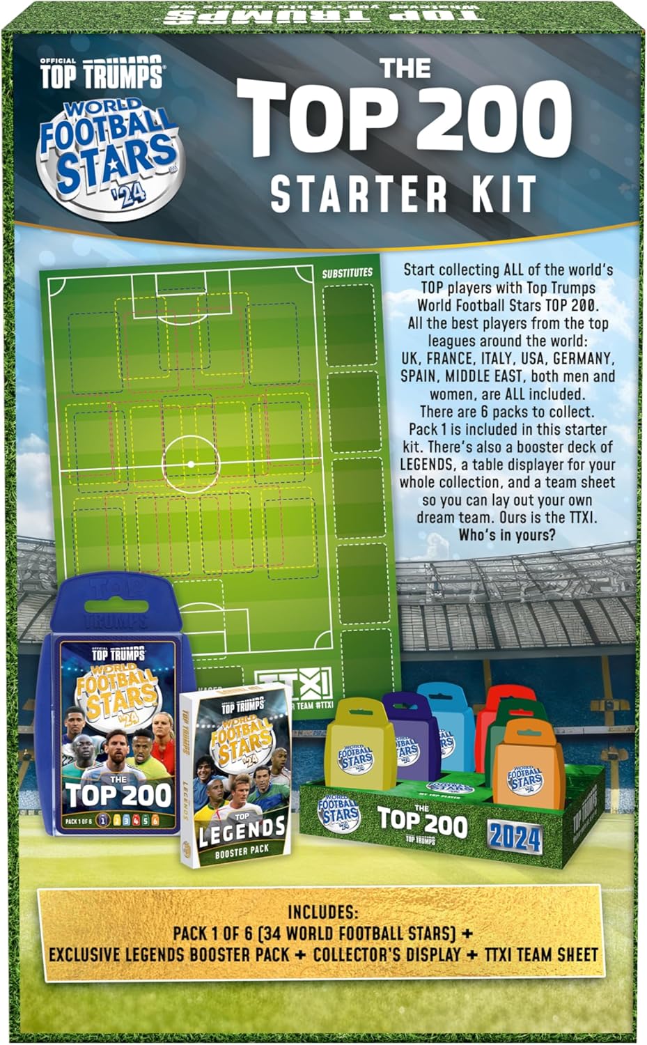 Top Trumps World Football Stars Top 200 Starter Kit Card Game 12