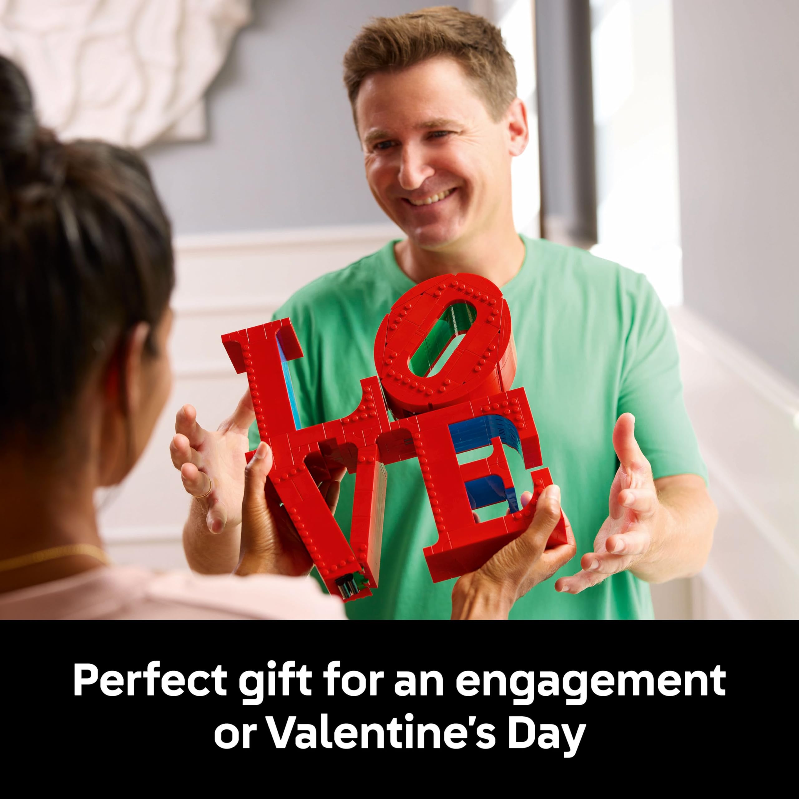 LEGO Art LOVE Building Set 31214 - Brick-Built Home Decor for Adults 5