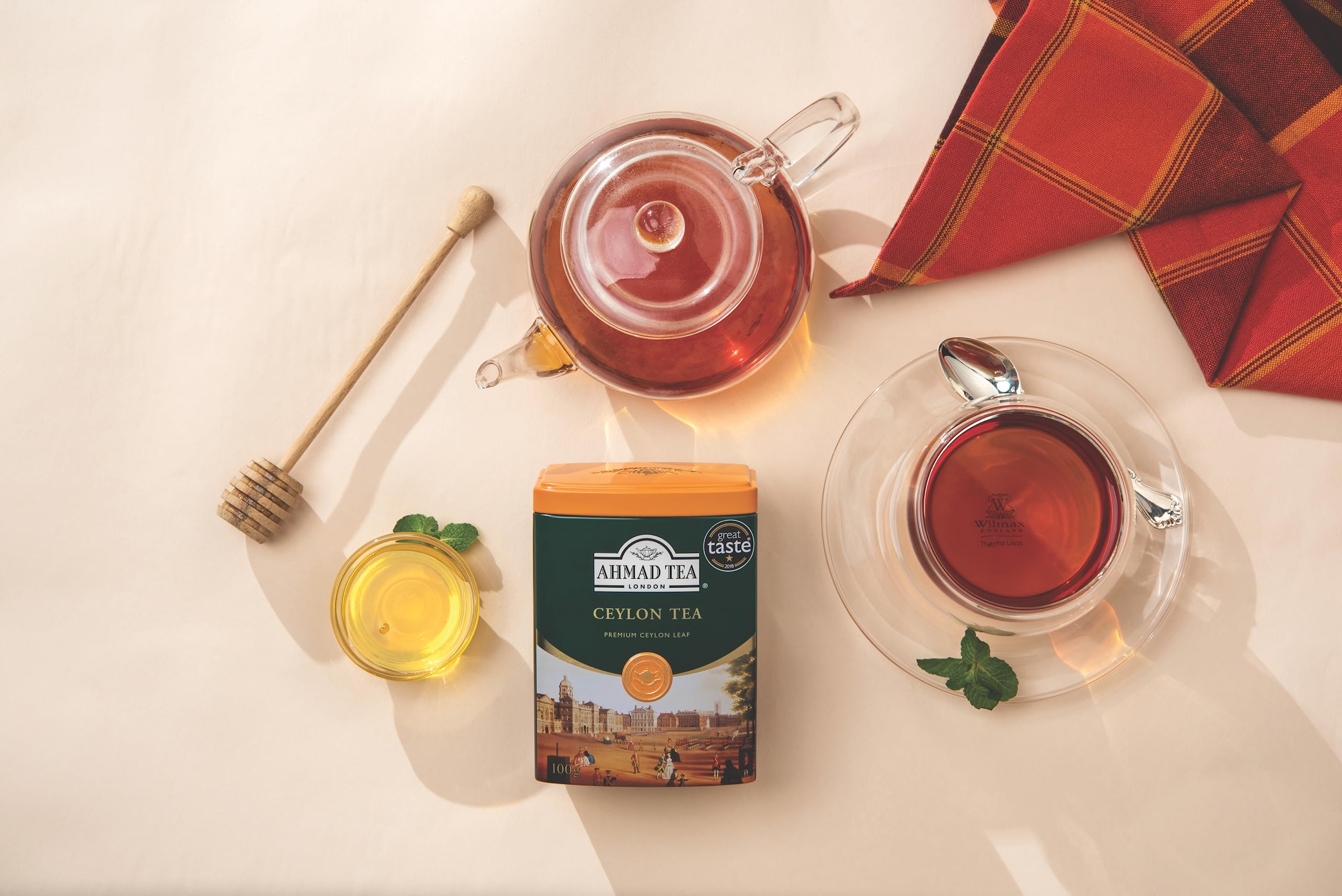 Ahmad Tea English Scene Caddy - 100g Loose Leaf Ceylon Black Tea 5